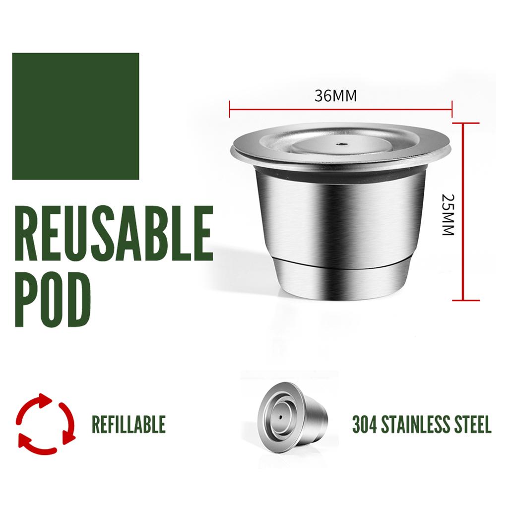 Capsule Coffee Pod Filters Mesh Filter Reusable Kitchen Cafe Accessories C