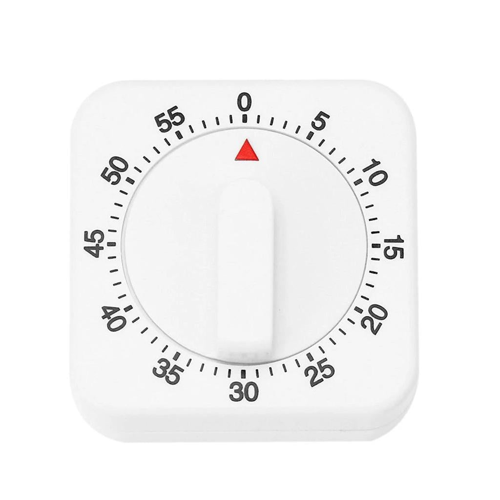Visual Mechanical Kitchen Timer Square for Kids Adults Durable Home Steaming