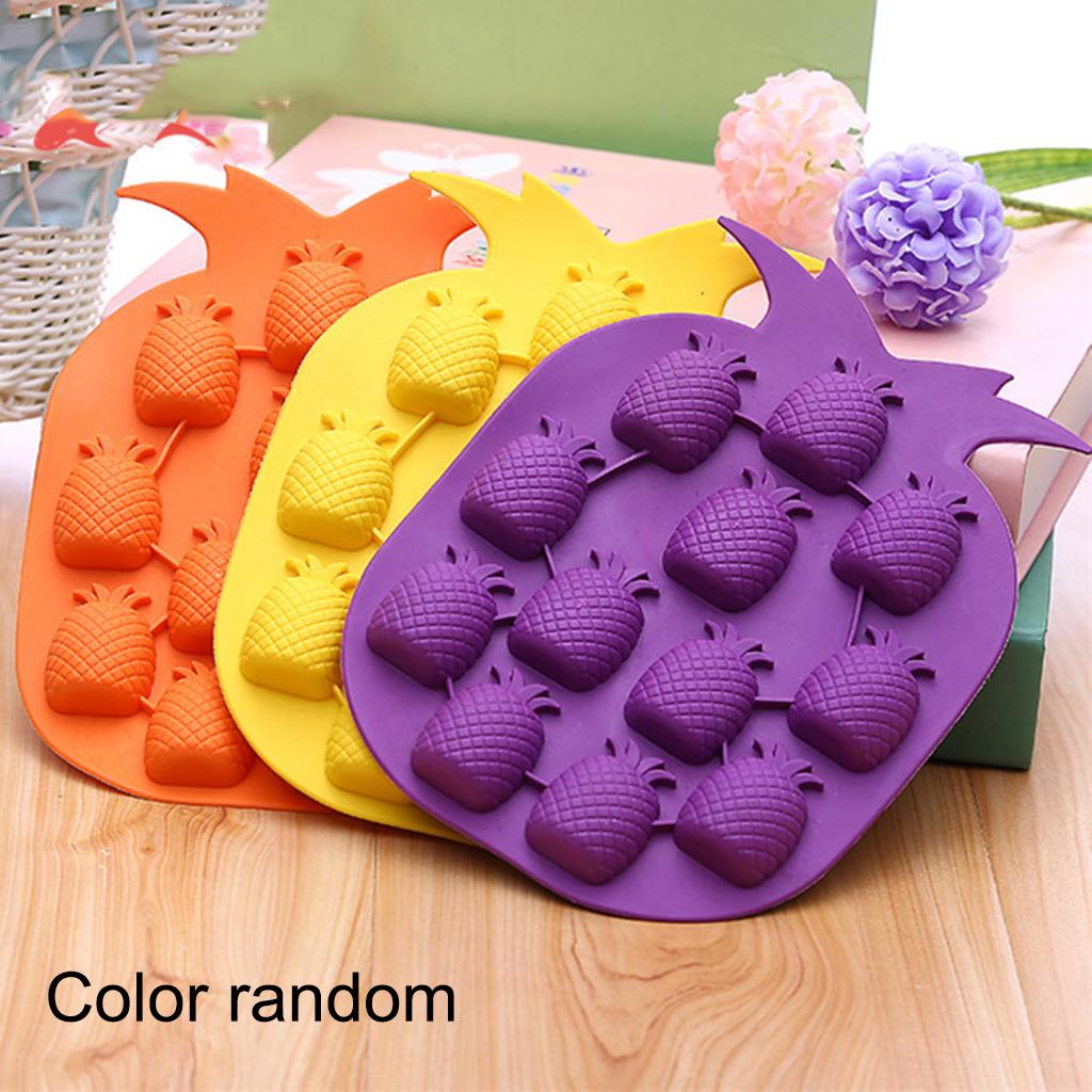 Pineapple Shape Silicone Ice Cube Tray Mould Maker DIY Candy Soap Pudding
