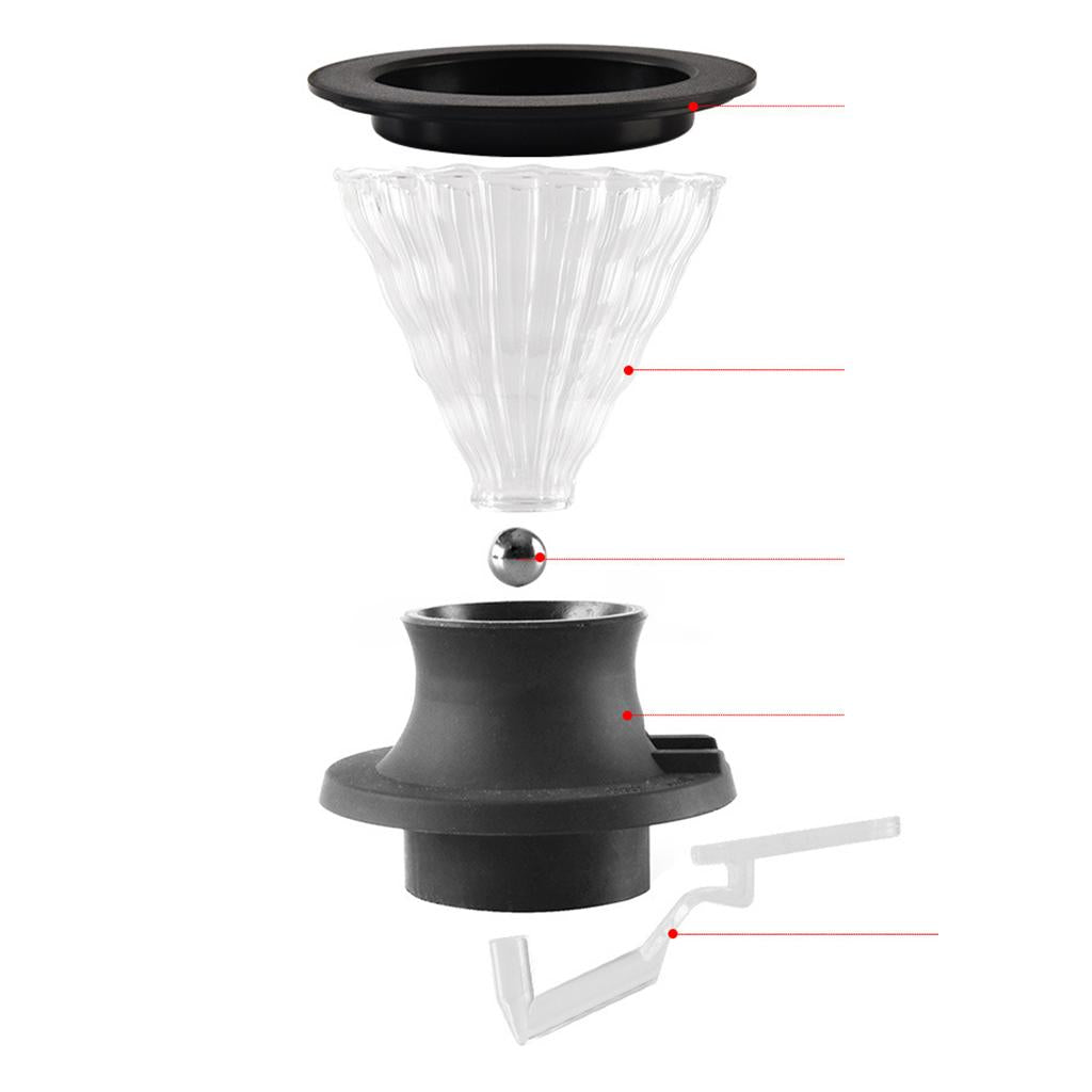 Coffee Maker Coffee Filter Pot Reusable Coffee Filter Cups Brewing 360ml