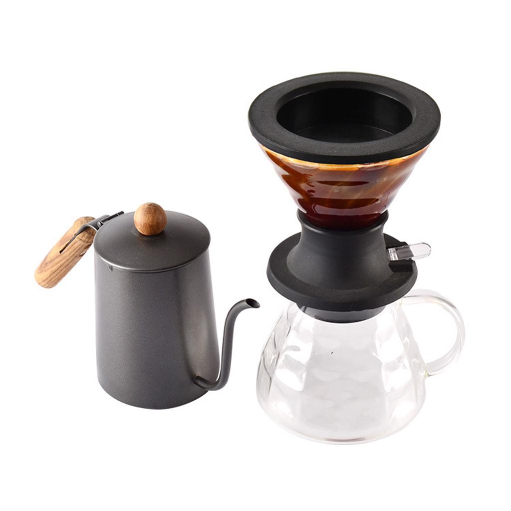 Coffee Maker Coffee Filter Pot Reusable Coffee Filter Cups Brewing 360ml
