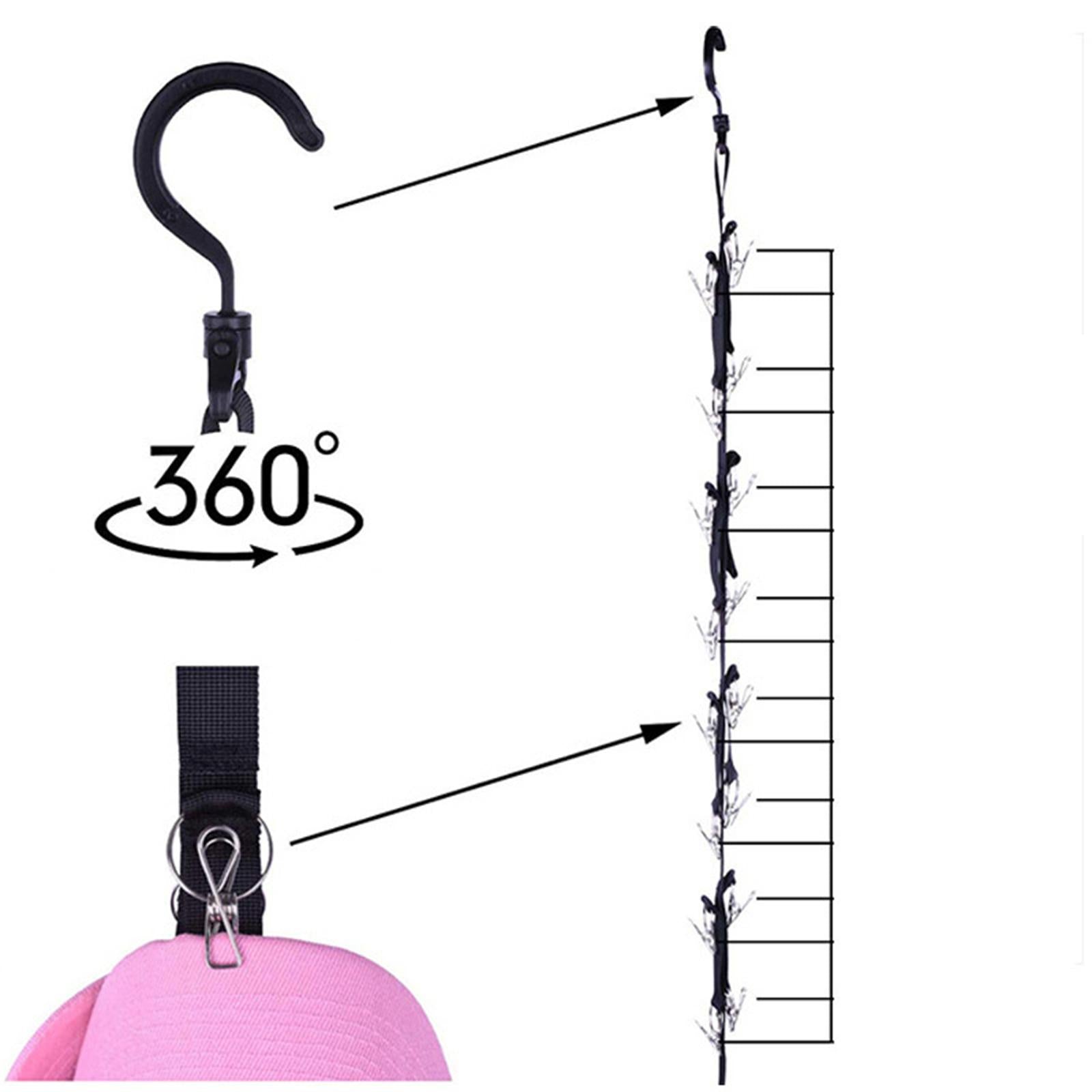 Adjustable 16 Cap Rack Bag Hat Holder Clothes Organizer Door Closet Hanger