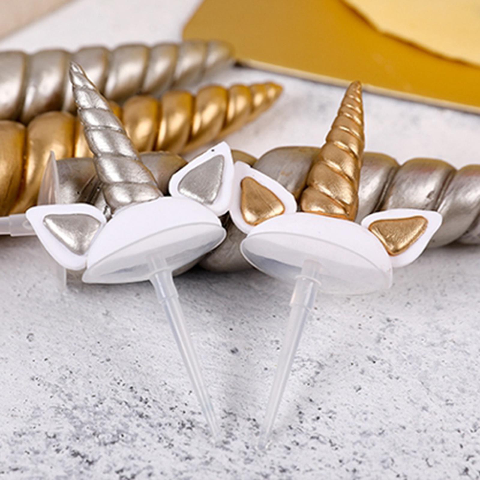 Unicorn Cake Topper Party Cupcake Decoration Supplies S Golden
