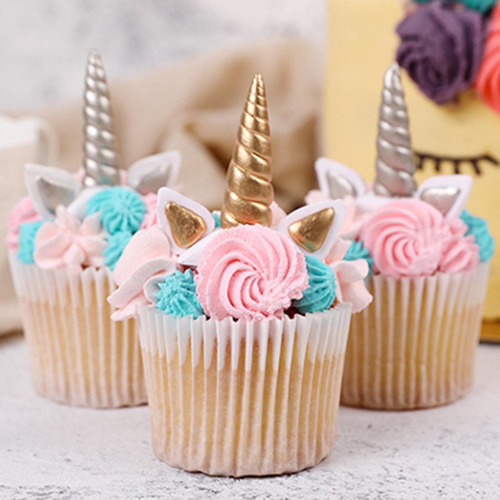 Unicorn Cake Topper Party Cupcake Decoration Supplies S Golden