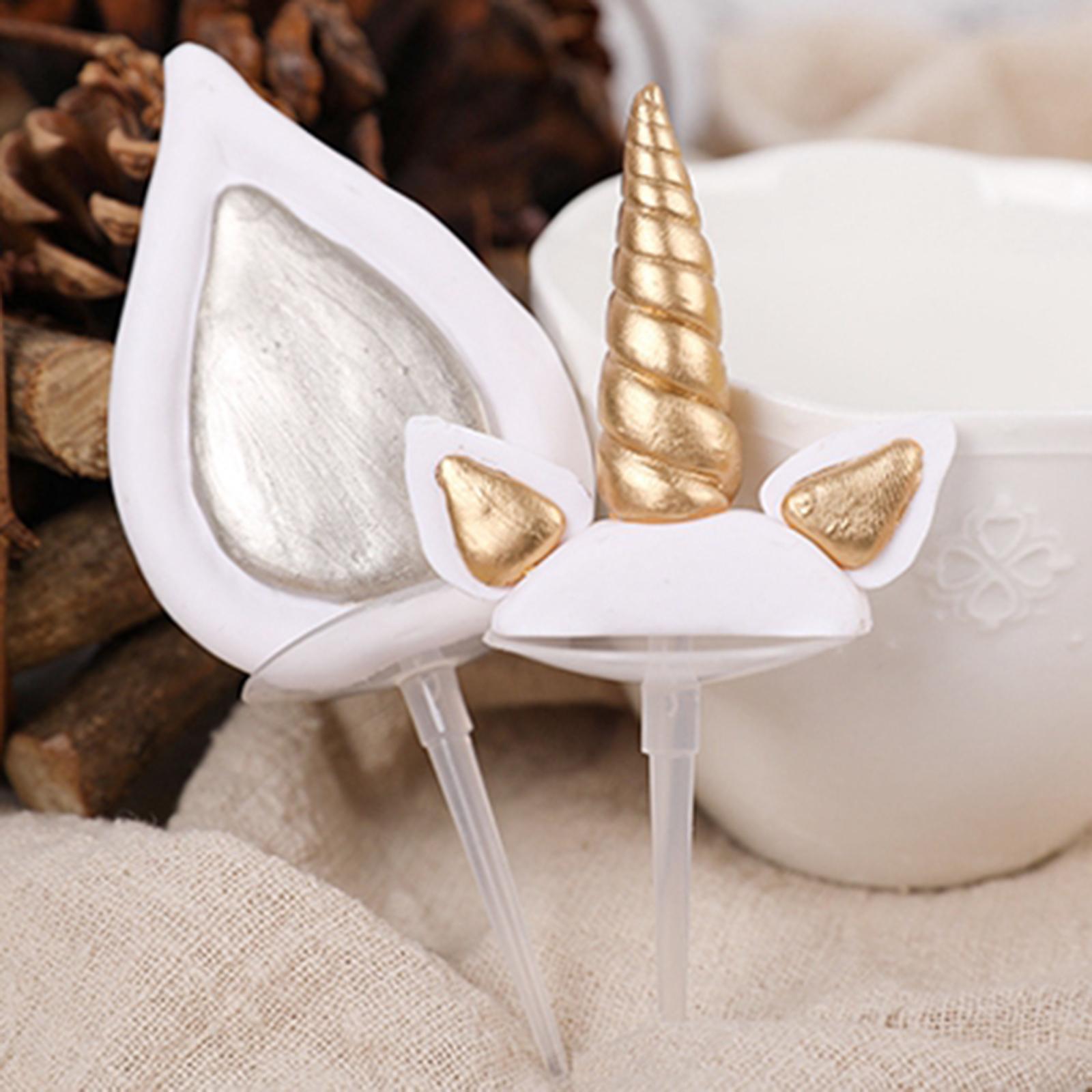 Unicorn Cake Topper Party Cupcake Decoration Supplies S Golden