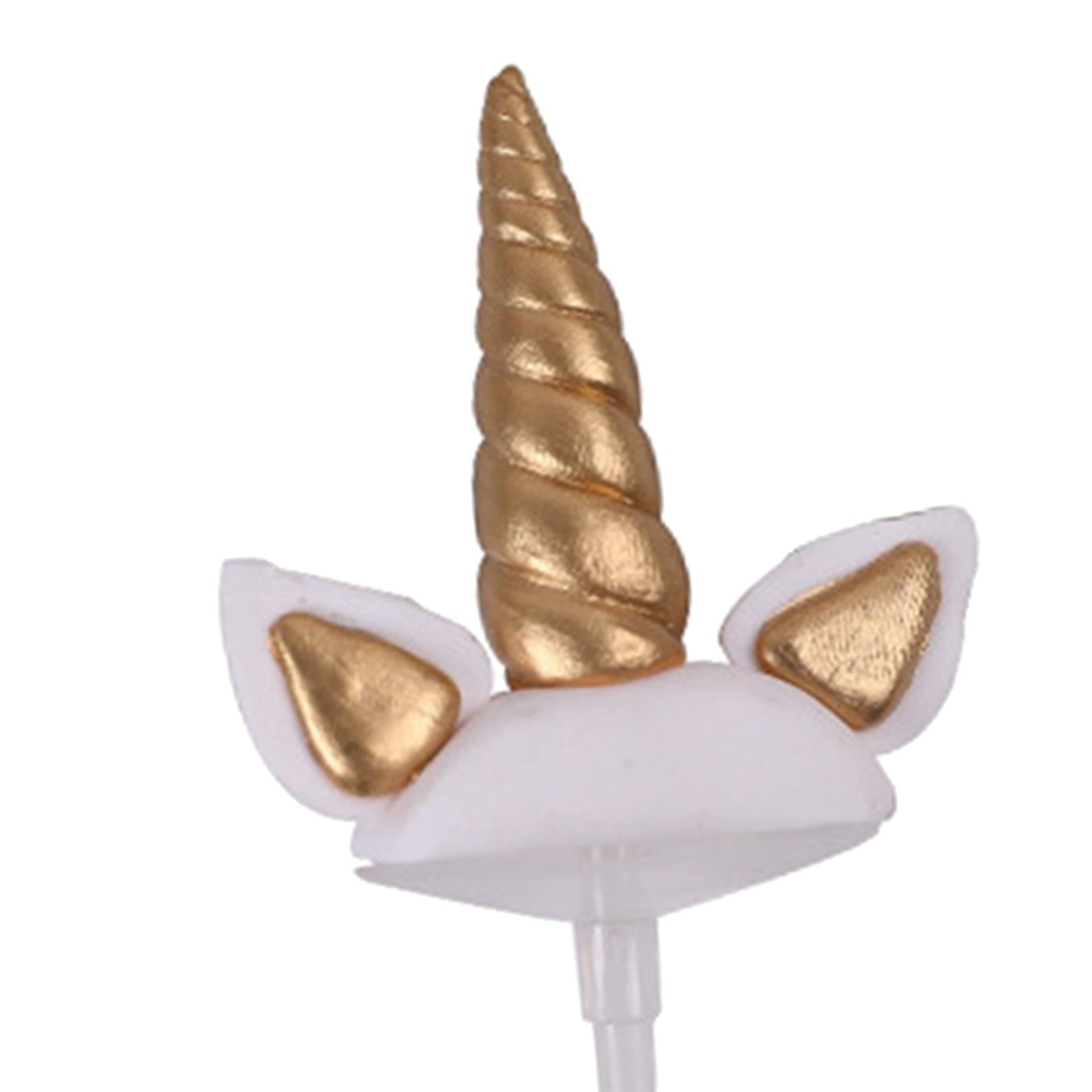 Unicorn Cake Topper Party Cupcake Decoration Supplies S Golden