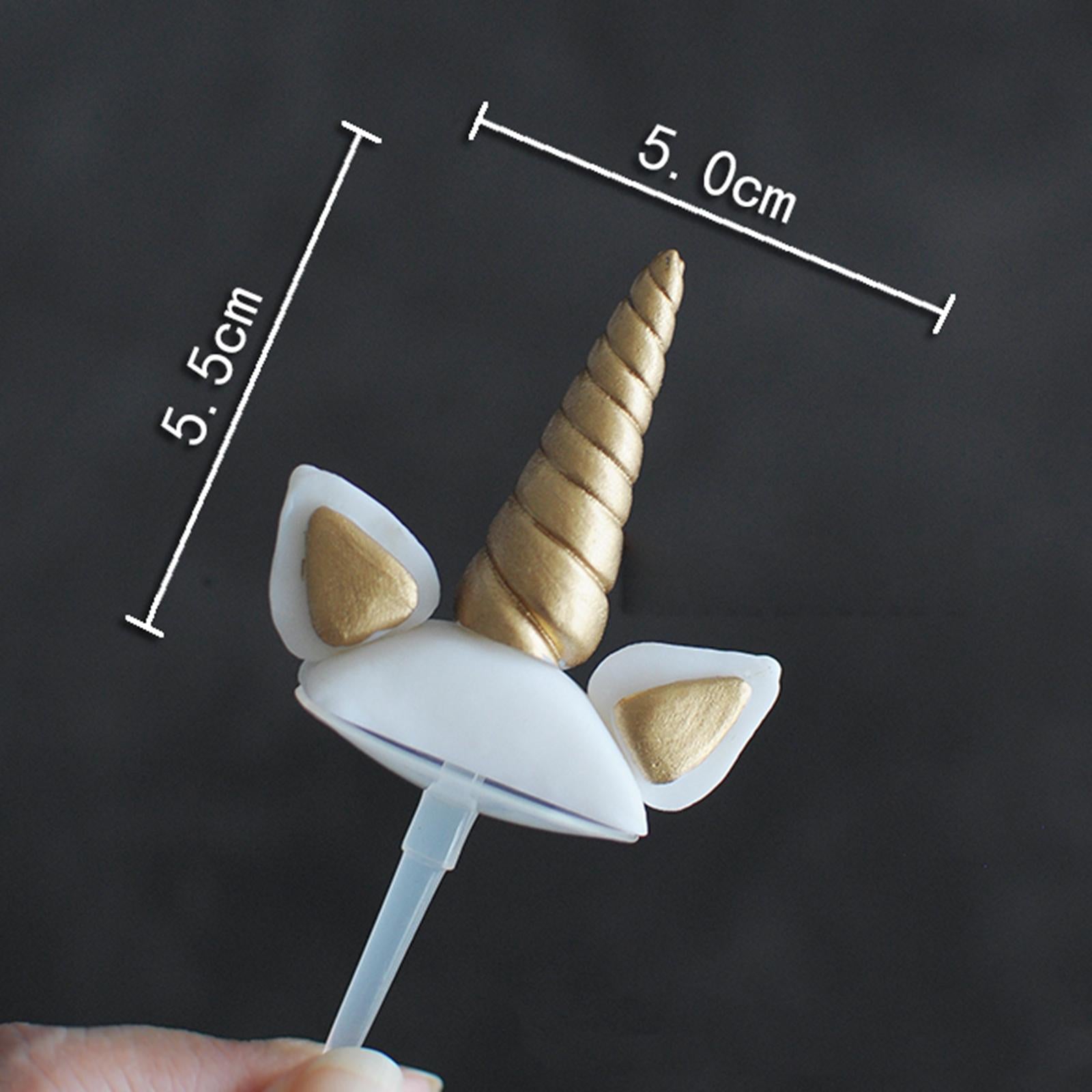 Unicorn Cake Topper Party Cupcake Decoration Supplies S Golden