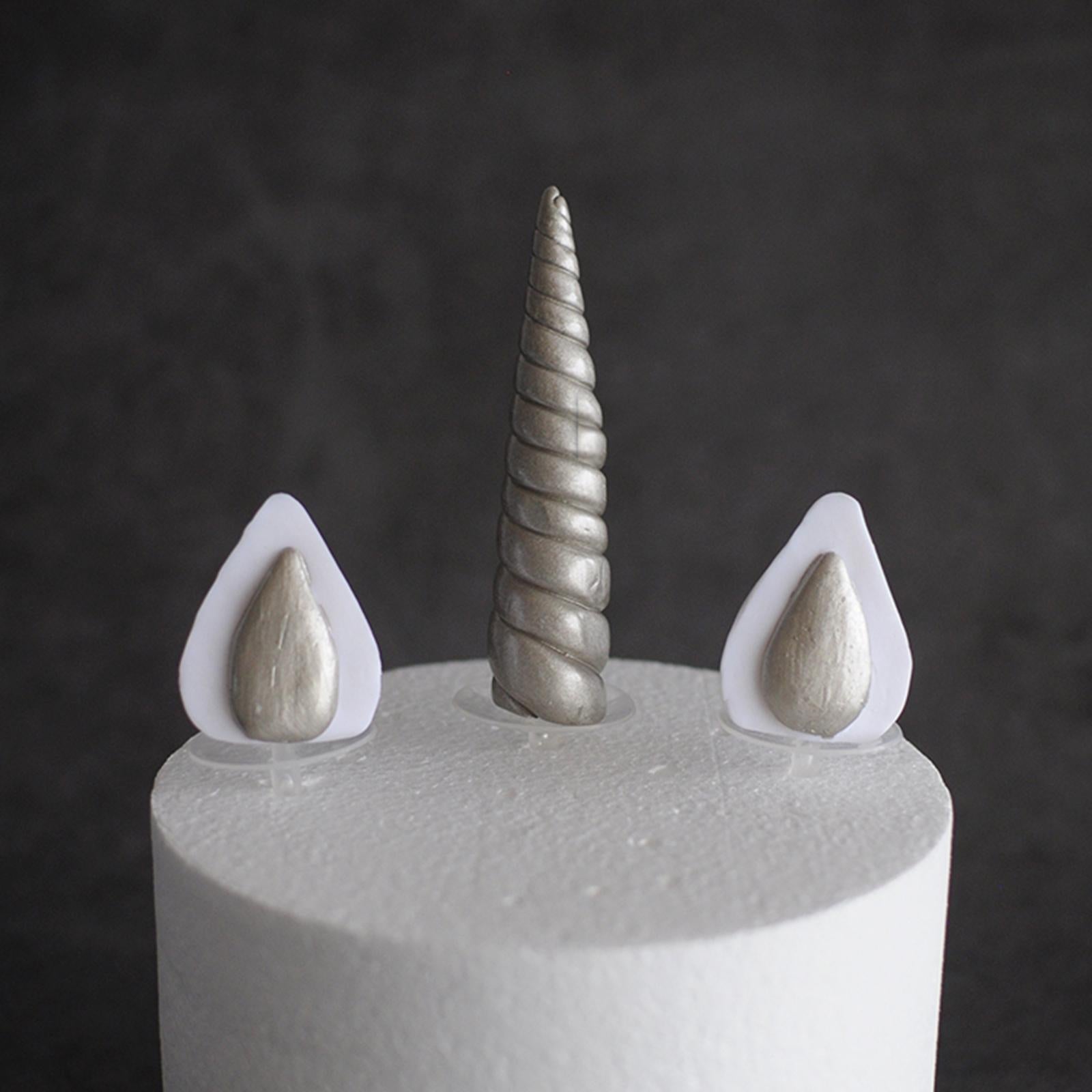 Unicorn Cake Topper Party Cupcake Decoration Supplies L Silver