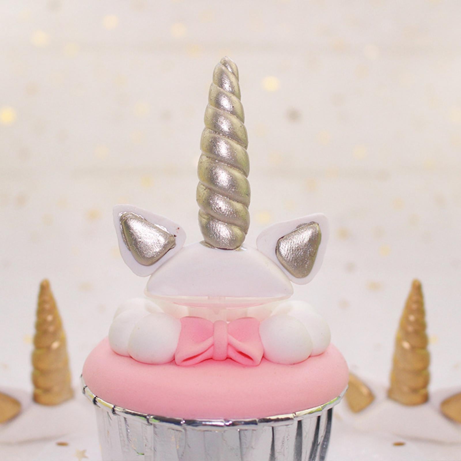 Unicorn Cake Topper Party Cupcake Decoration Supplies S Silver