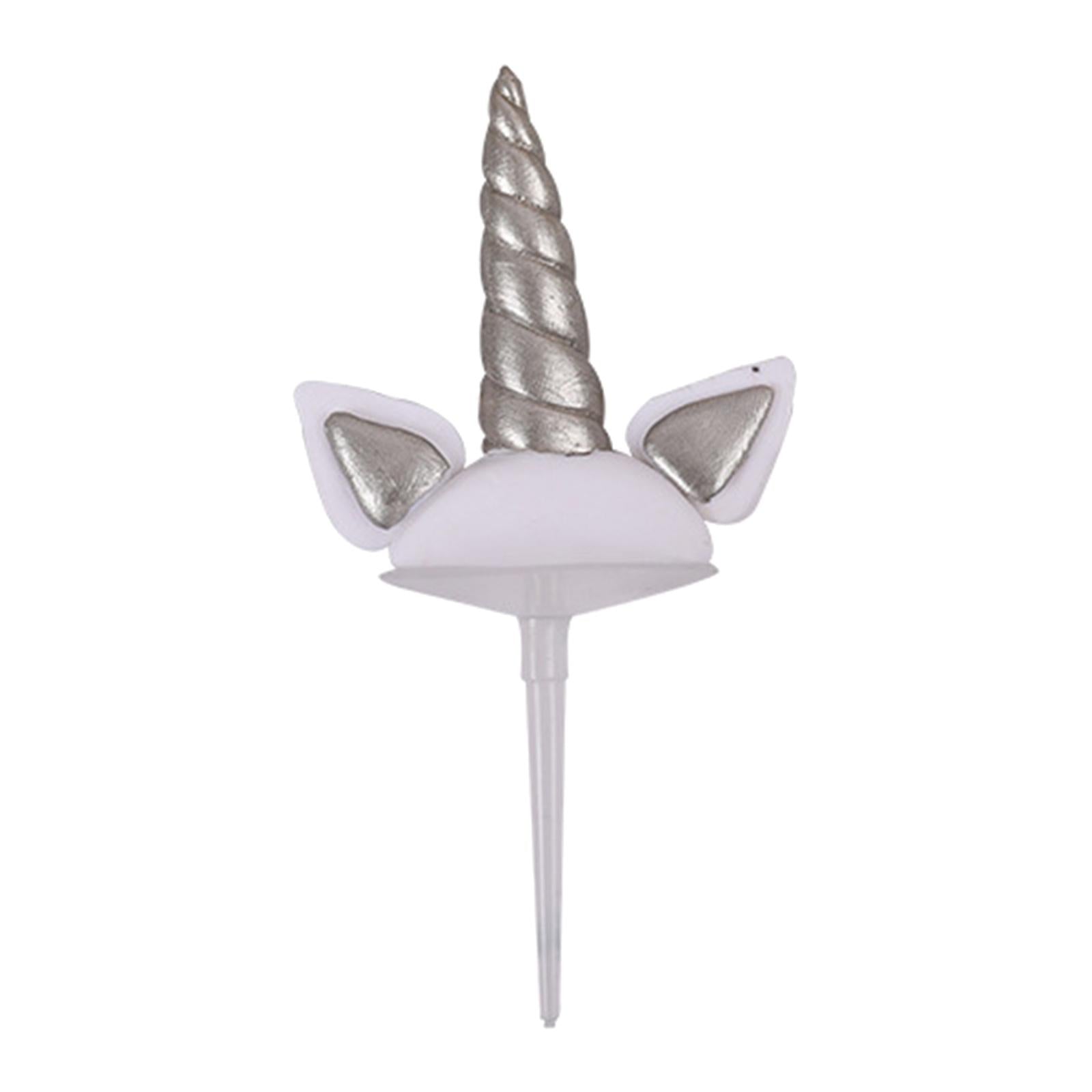 Unicorn Cake Topper Party Cupcake Decoration Supplies S Silver
