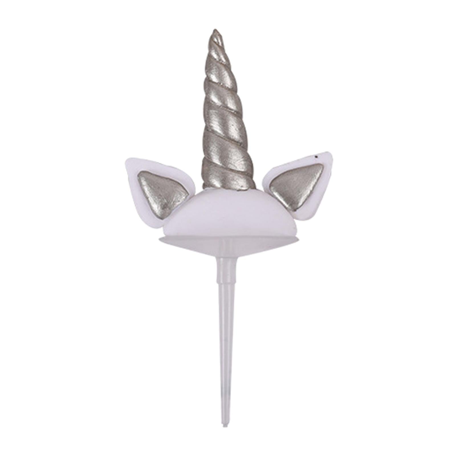 Unicorn Cake Topper Party Cupcake Decoration Supplies S Silver