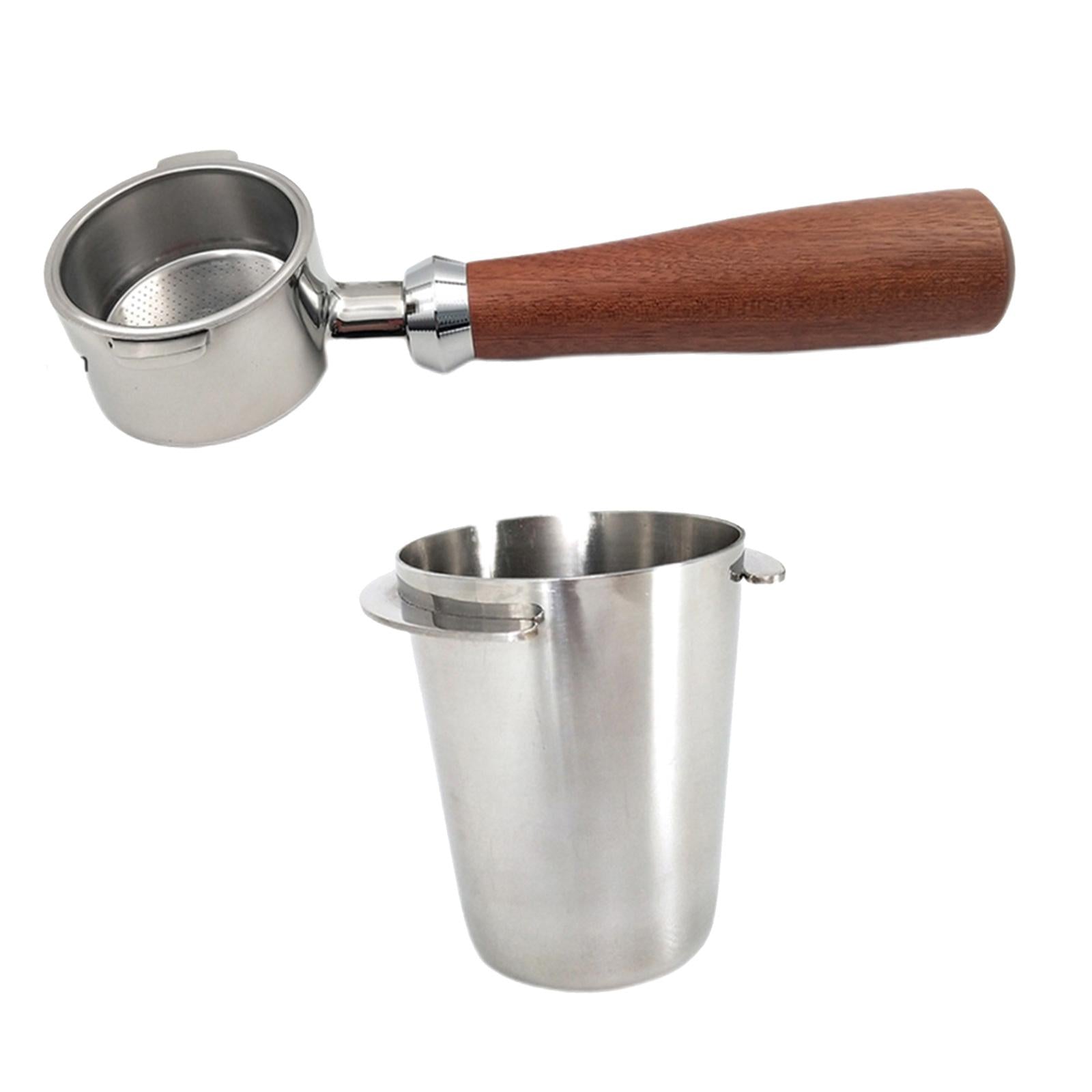 Coffee Portafilter with Dosing Cup for 51/54mm Espresso Machine 51mm +2 ears