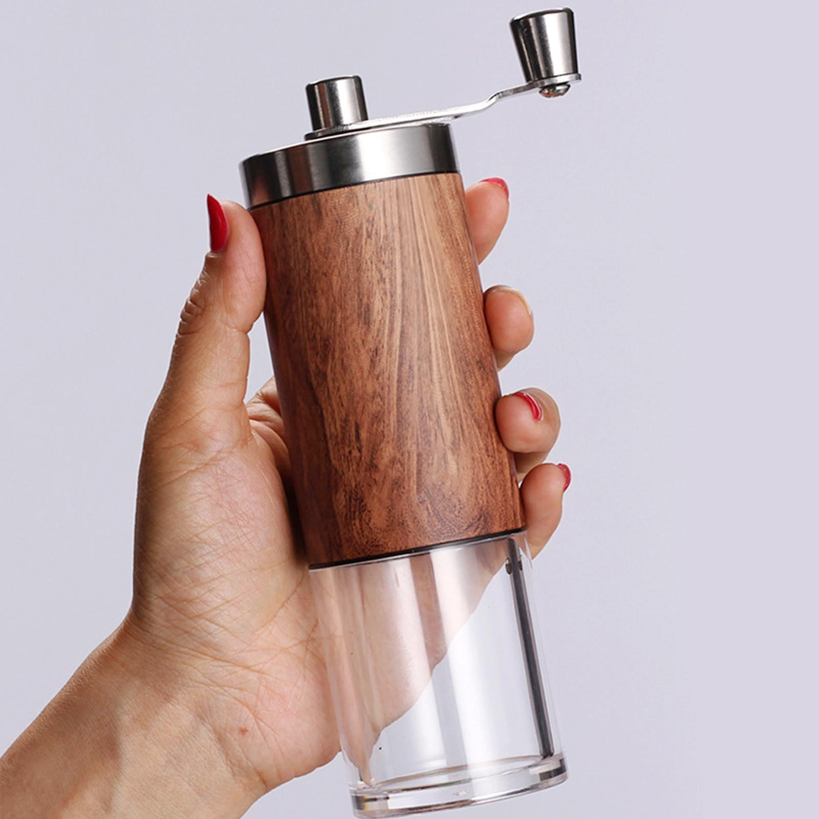 Manual Coffee Grinder for Espresso Press Home Office Travel Camping Beige