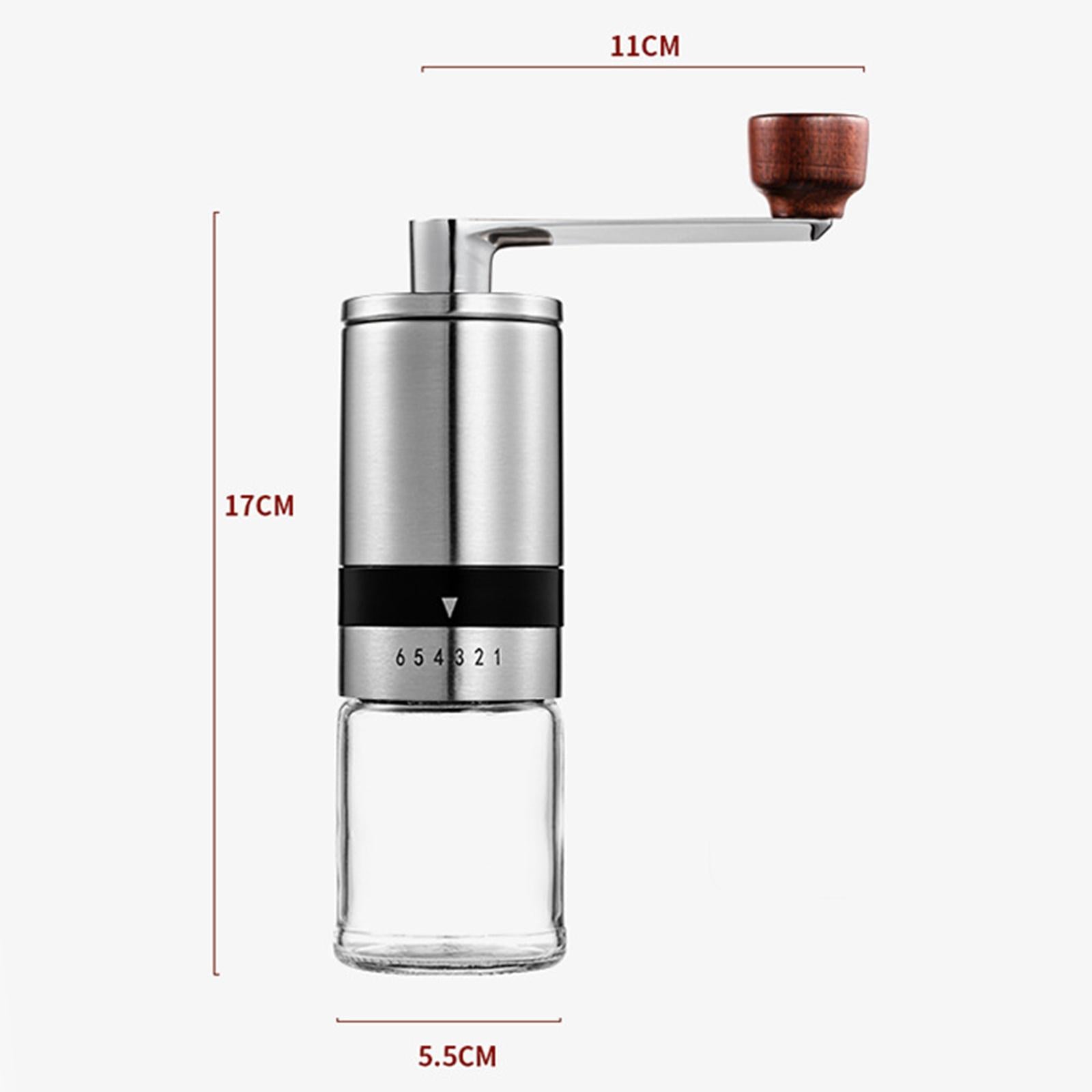 1Pc Portable Hand Manual Stainless Steel Coffee Grinder Detachable Machine