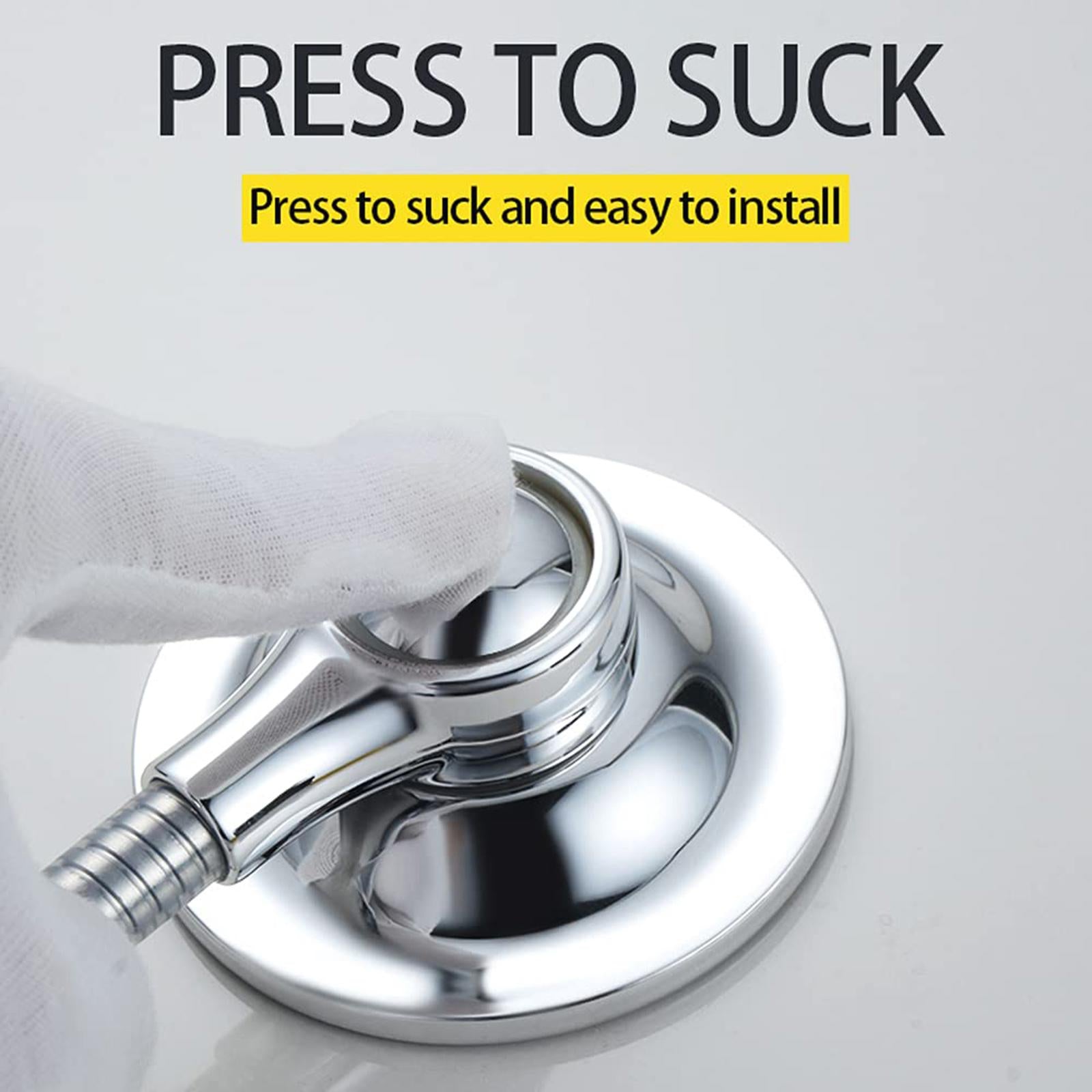 Bathroom Adjustable Shower Head Holder Bracket Suction Cup Wall Mounted
