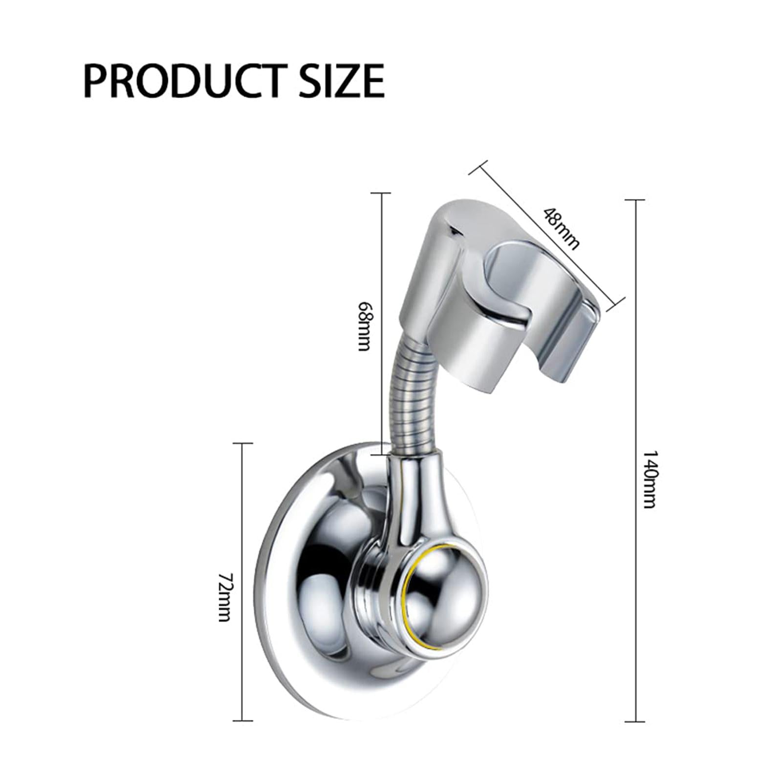 Bathroom Adjustable Shower Head Holder Bracket Suction Cup Wall Mounted