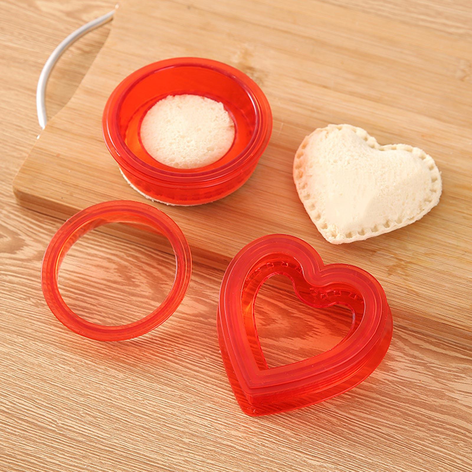 Sandwich Cutter and Sealer for Kids Childrens  Portable heart star