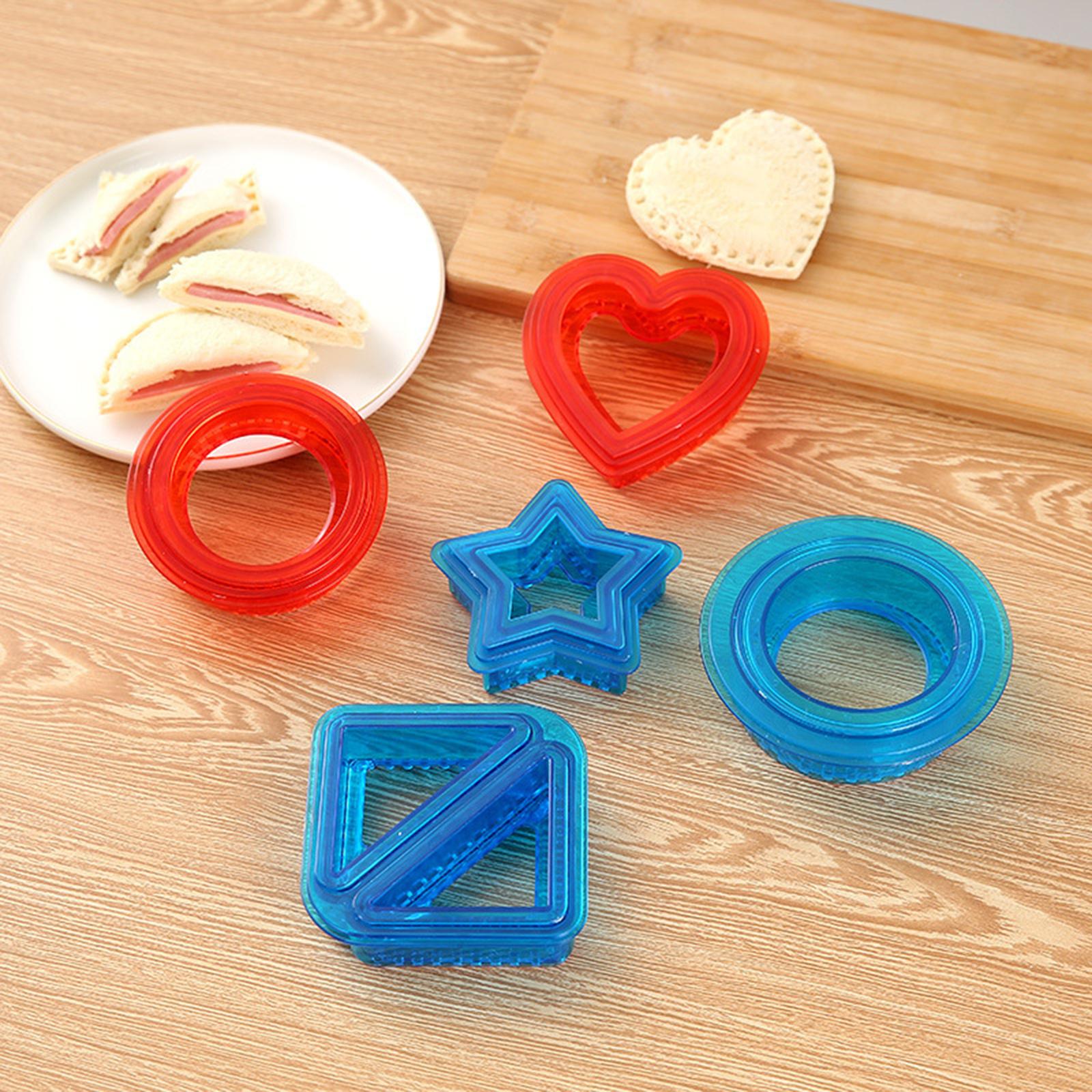 Sandwich Cutter and Sealer for Kids Childrens  Portable heart star