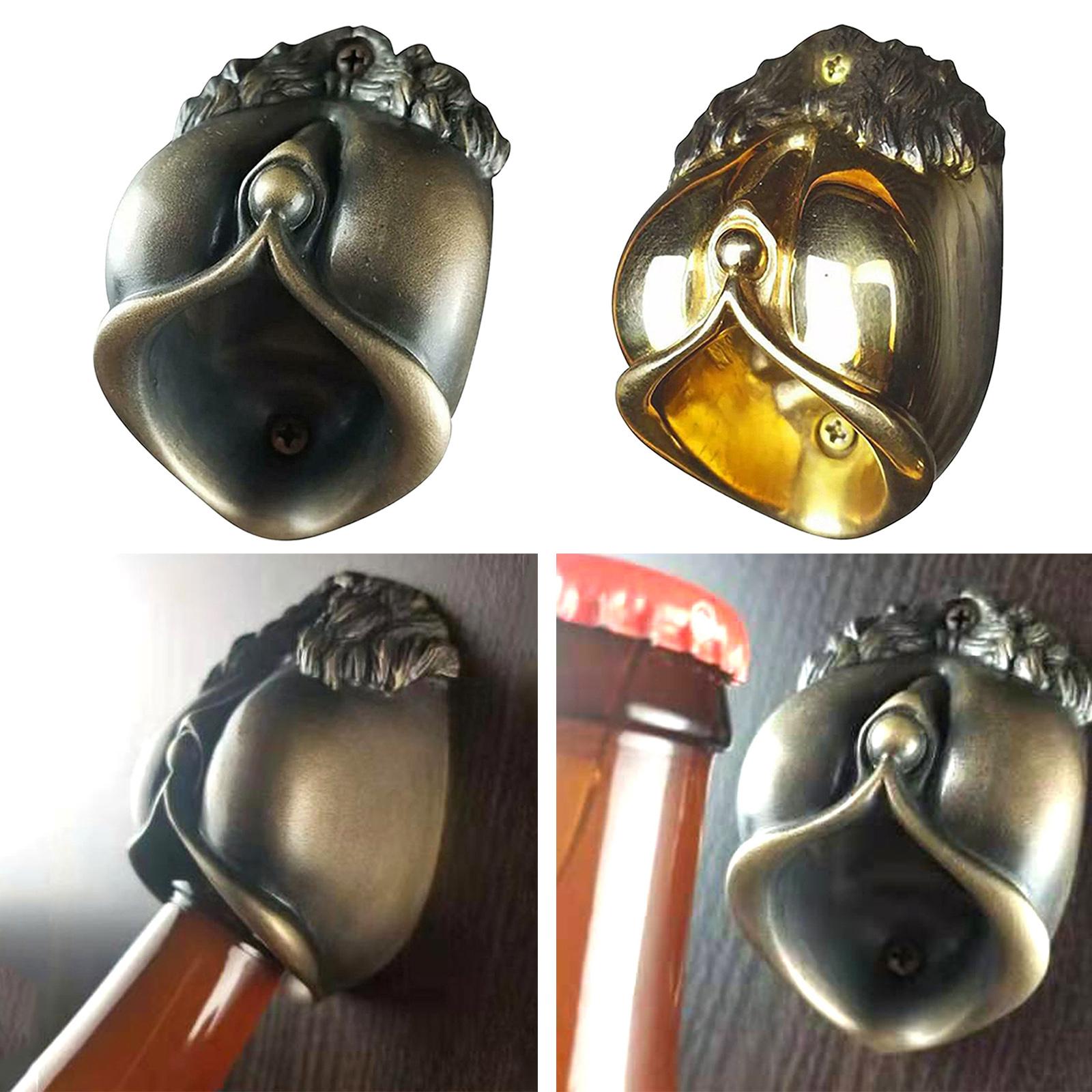 Wall Mount Iron Bottle Opener Beer Wine Bottle Open Cap Bar Opener Copper