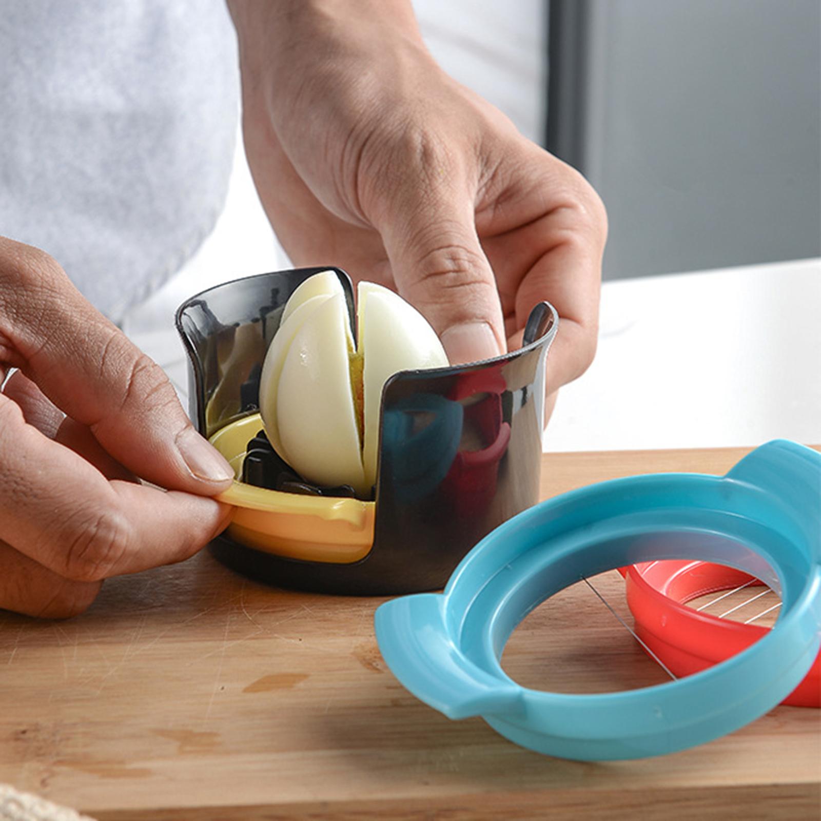 3 in 1 Compact Egg Slicer Egg Cutter Household Stainless Steel Wire Durable