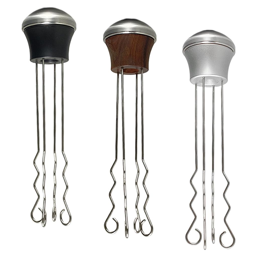 Espresso Coffee Stirre Needle Coffee Powder Stirring Tool for Kitchen Black