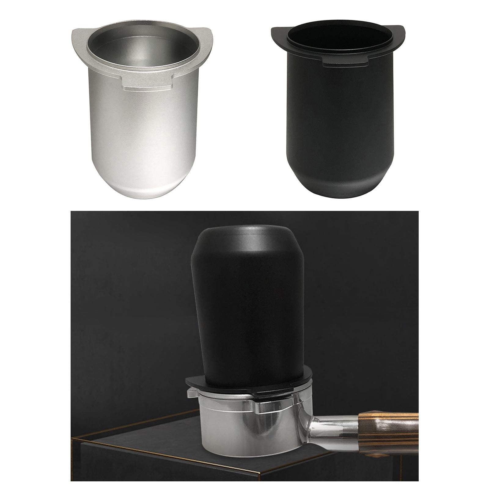 Coffee Dosing Cup Powder Feeder Part for 54mm Espresso Machine Black