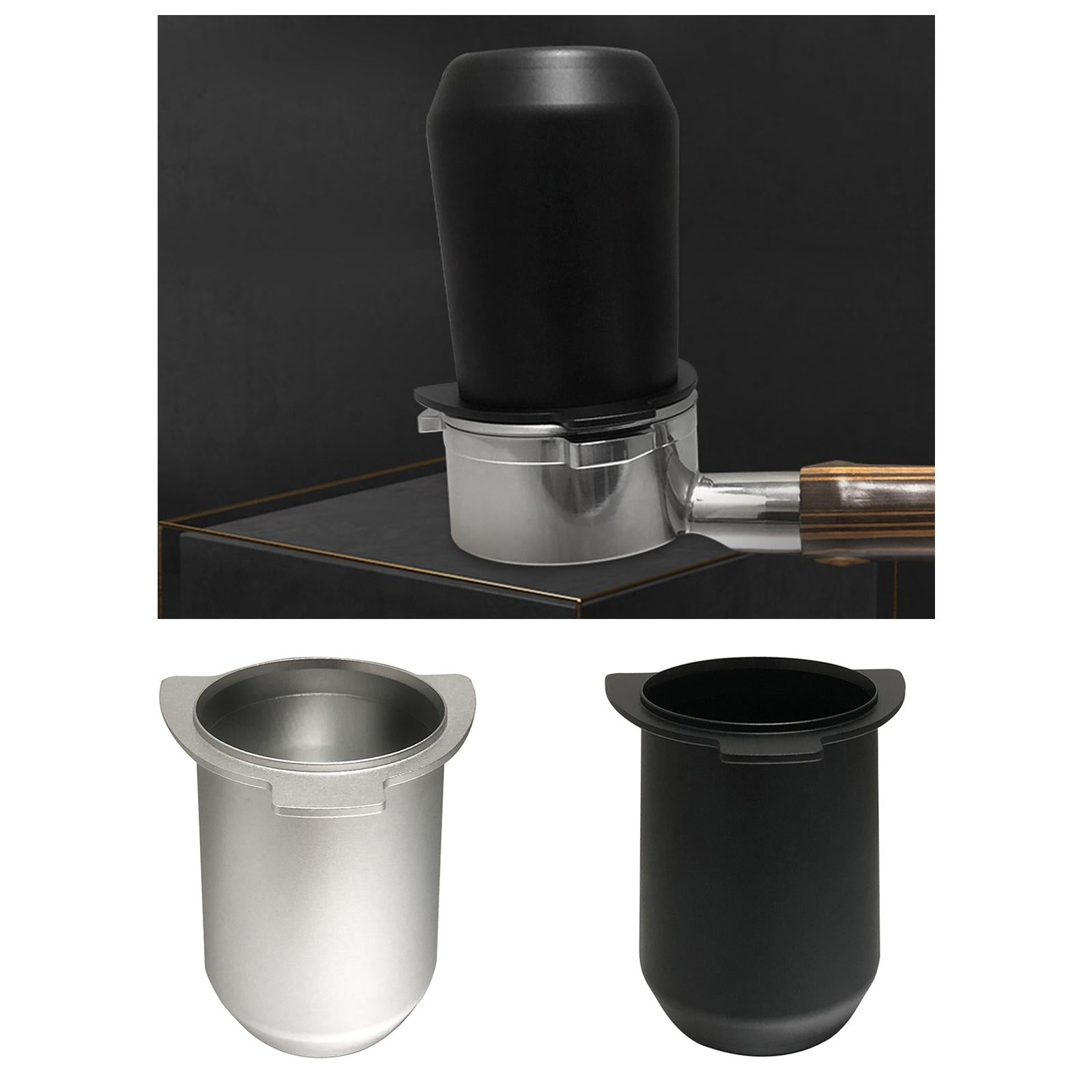 Coffee Dosing Cup Powder Feeder Part for 54mm Espresso Machine Black
