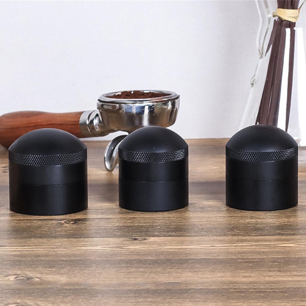 Stainless Steel Coffee Tamper Distributor Leveler Tool Powder Hammer 58mm