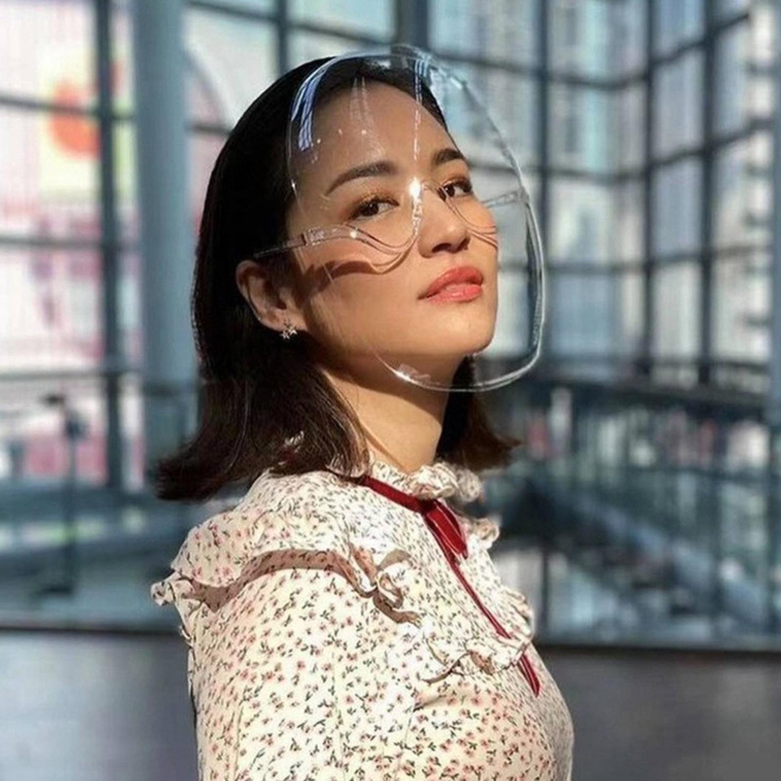 Faceshield Sunglasses for Unisex Men and Women Clear Eyewear Easy Clean