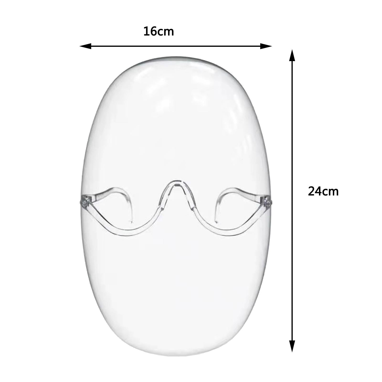 Faceshield Sunglasses for Unisex Men and Women Clear Eyewear Easy Clean