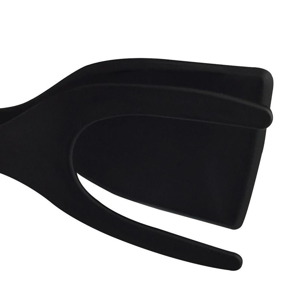 2 in 1 Egg Spatula Tongs Bread Clamp Omelette Fried Egg Tuner Tong Tool Black