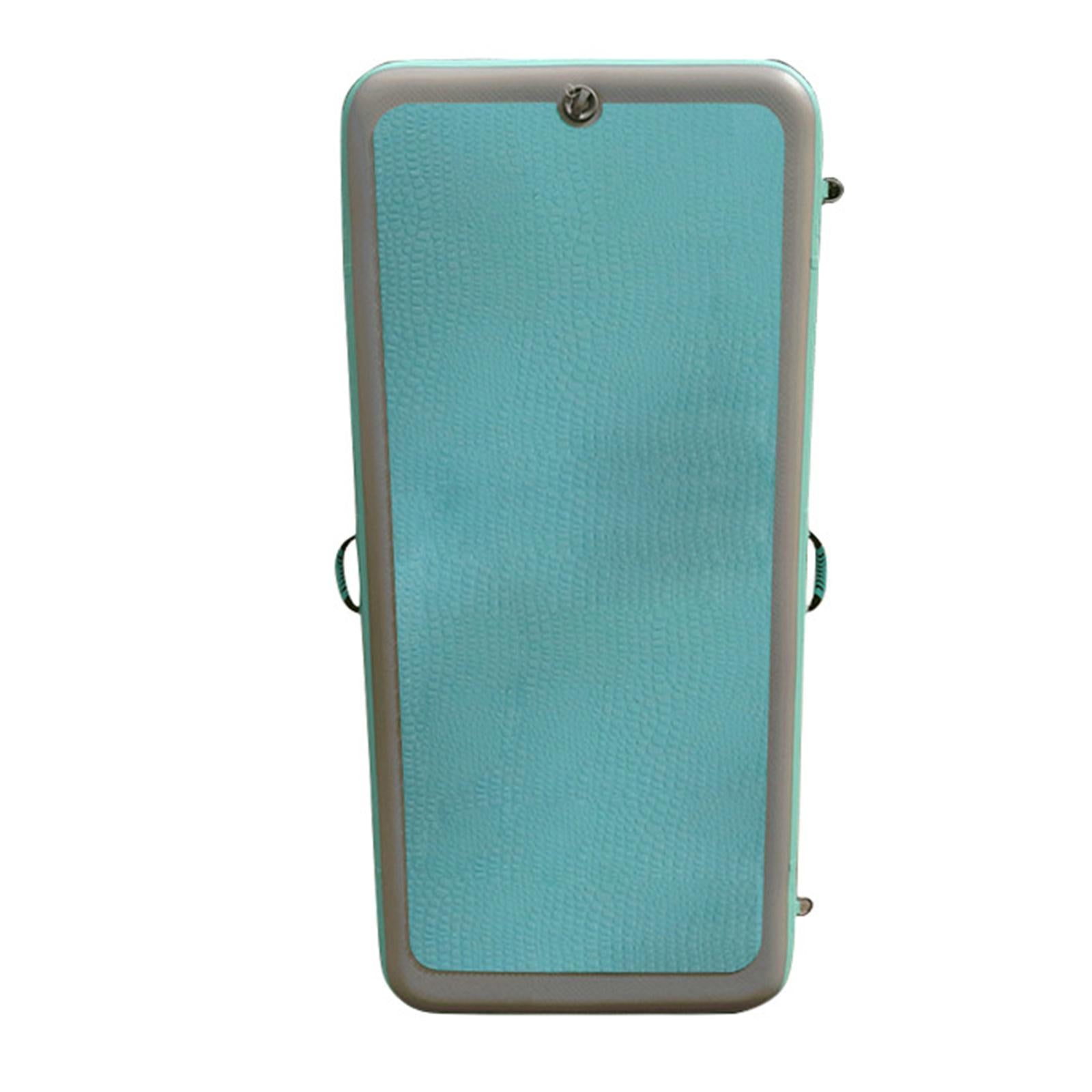 Green Inflatable Floating Surfboard Traction Non-Slip Mat Tumbling Pads