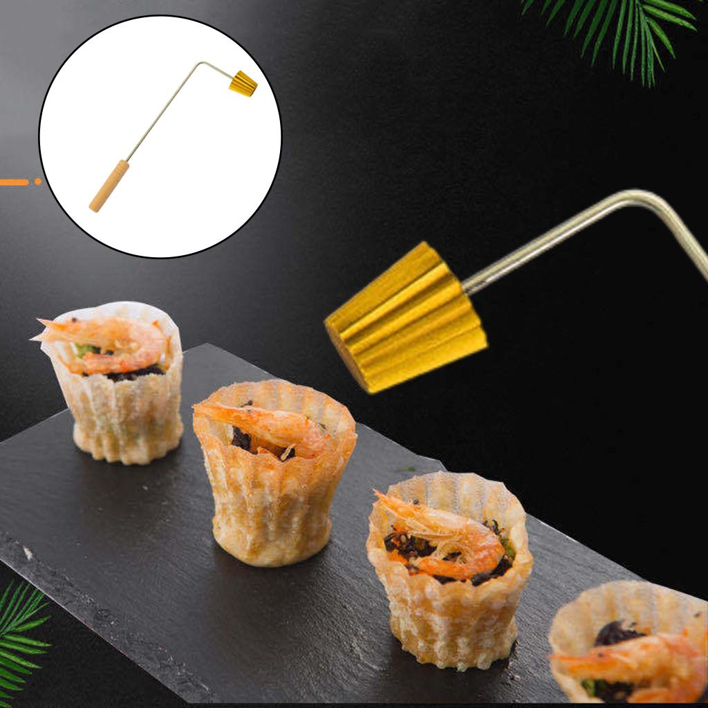 Pie Tee Maker Nyonya Top Hats Mold Egg Tart Baking Mould Wood Handle Tool