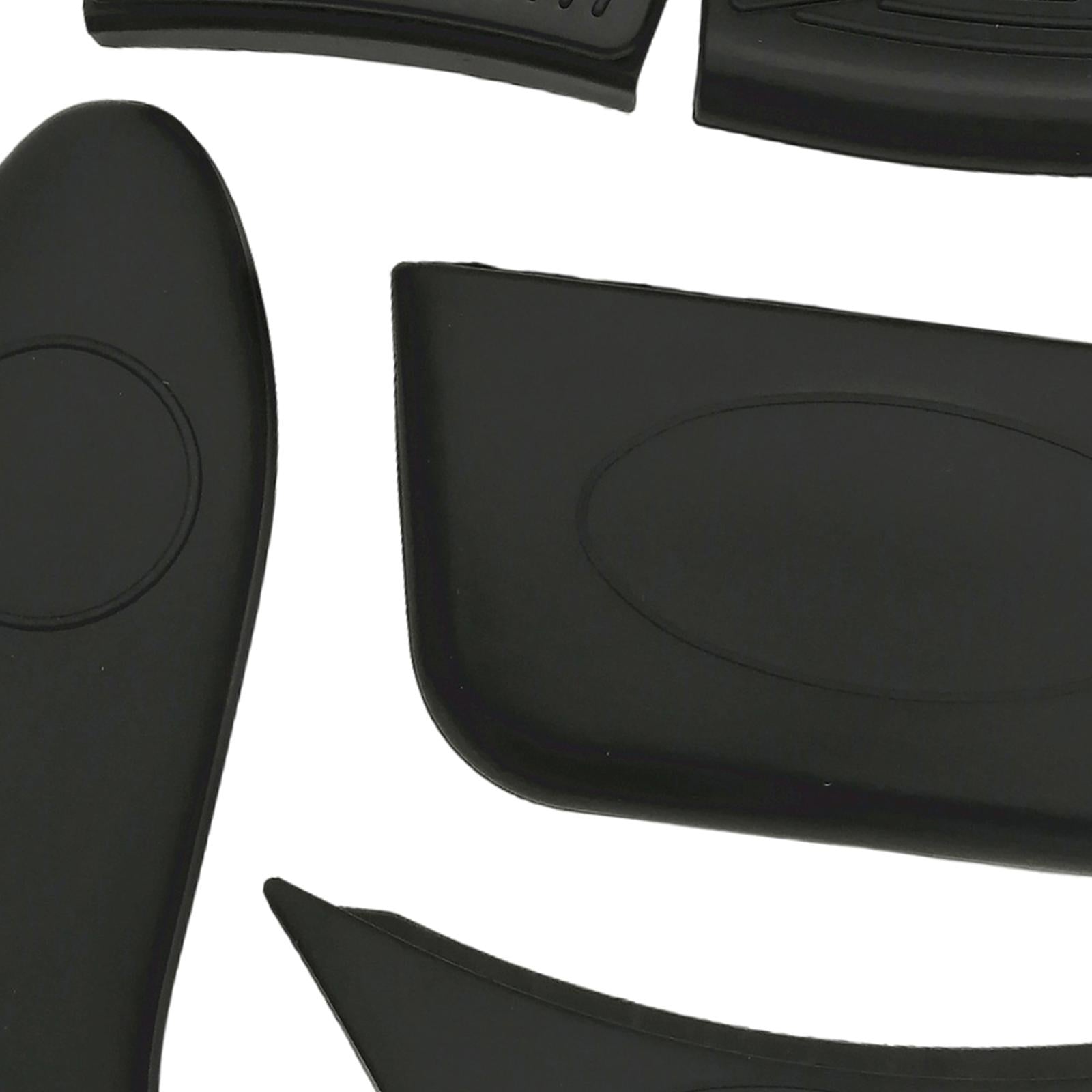 5pcs/set Non Slip Silicone Hot Handle Holder Parts for Skillets Griddles black