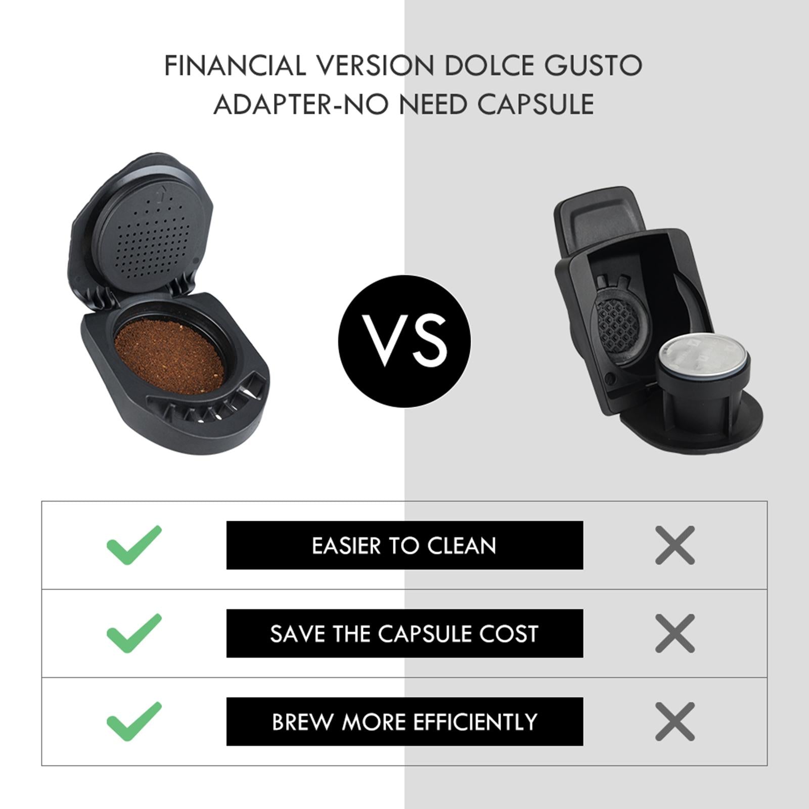 Coffee Capsule Converter Adapters For Piccolo XS Machine Adapter+Tamper
