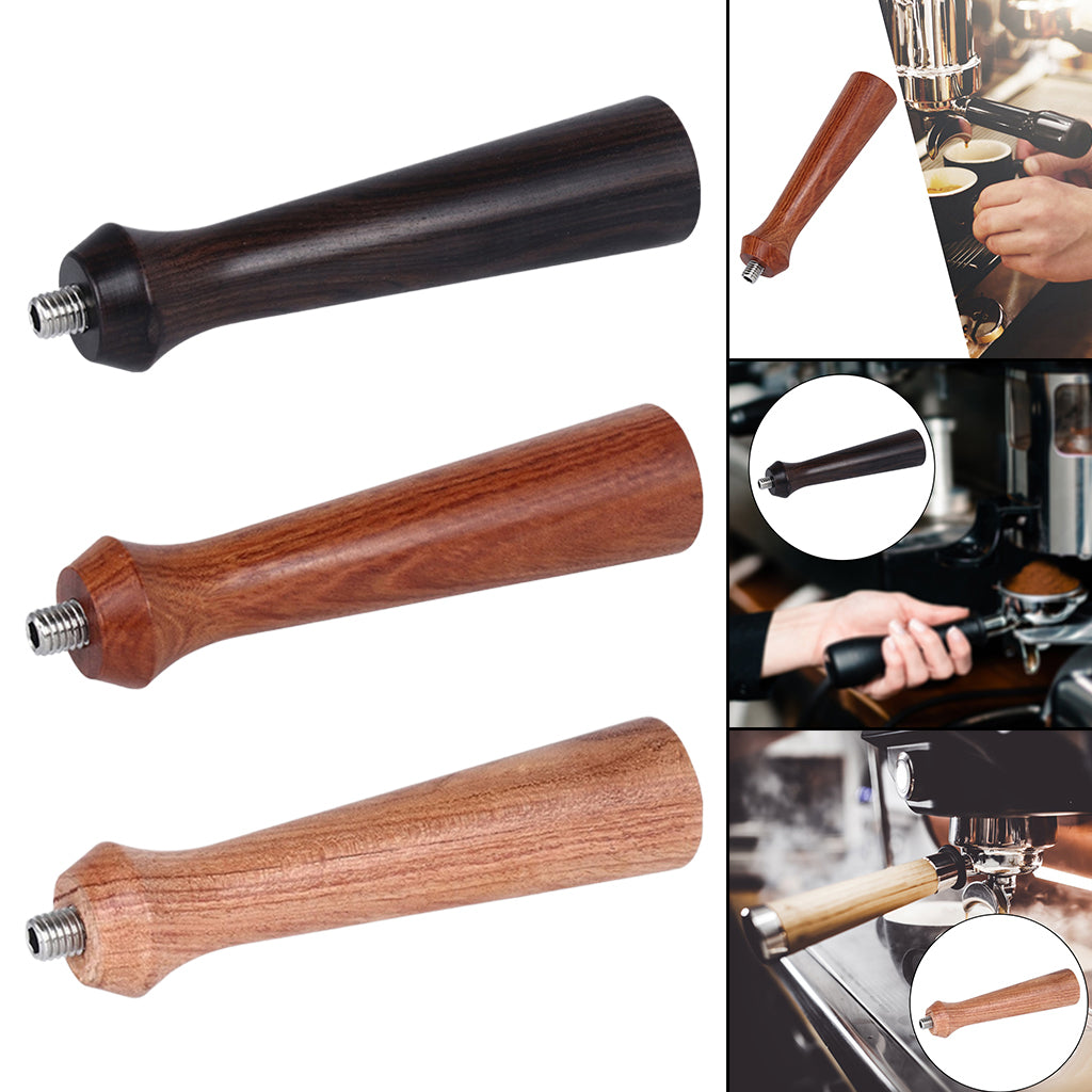 Portafilter Solid Wooden Handle For Coffee Machines Tool 140mm Res