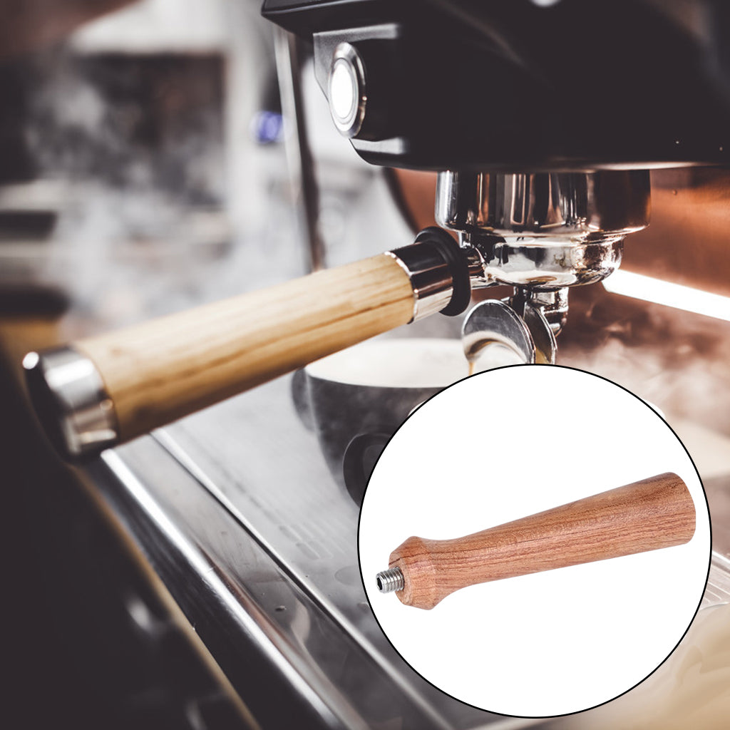 Portafilter Solid Wooden Handle For Coffee Machines Tool 140mm Wood