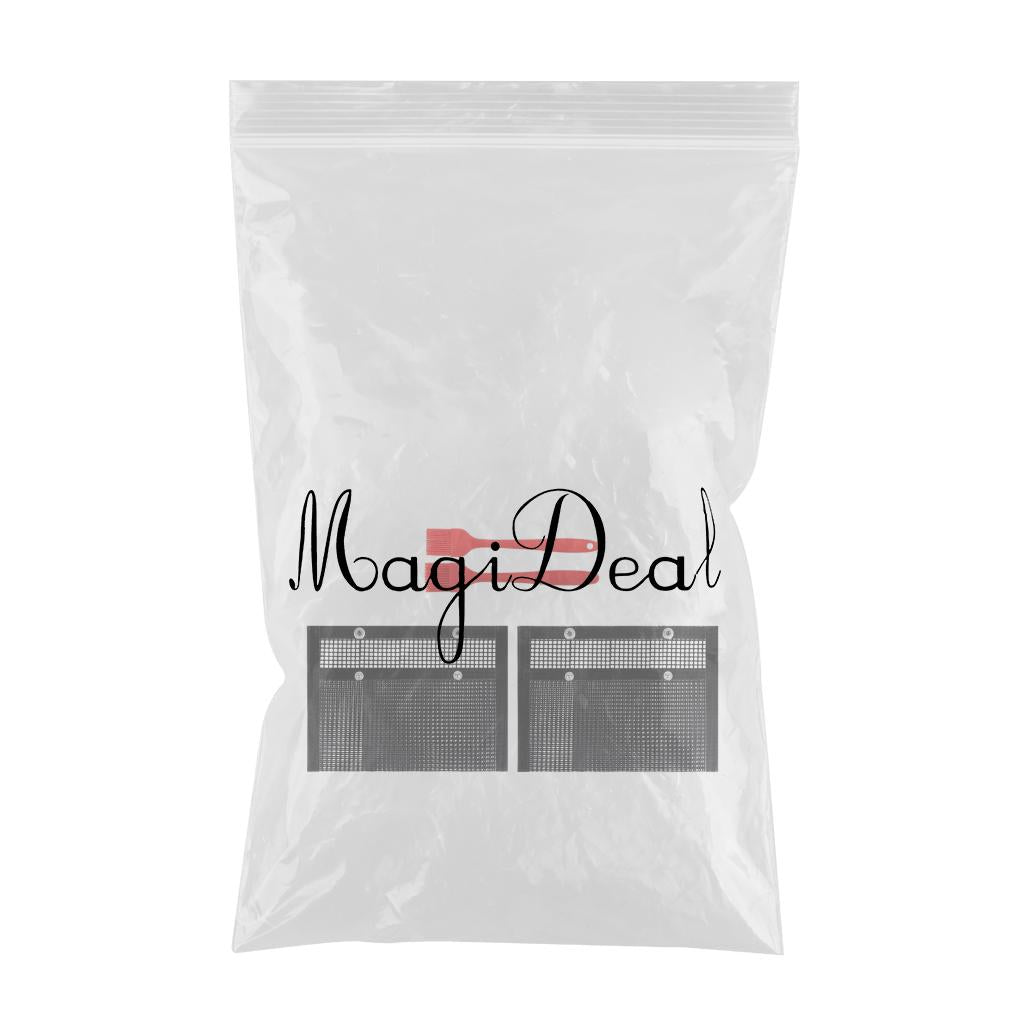 Non-Stick BBQ Mesh Grill Bags Grilling Pouches Barbecue Bag Camping BBQ 2pcs small