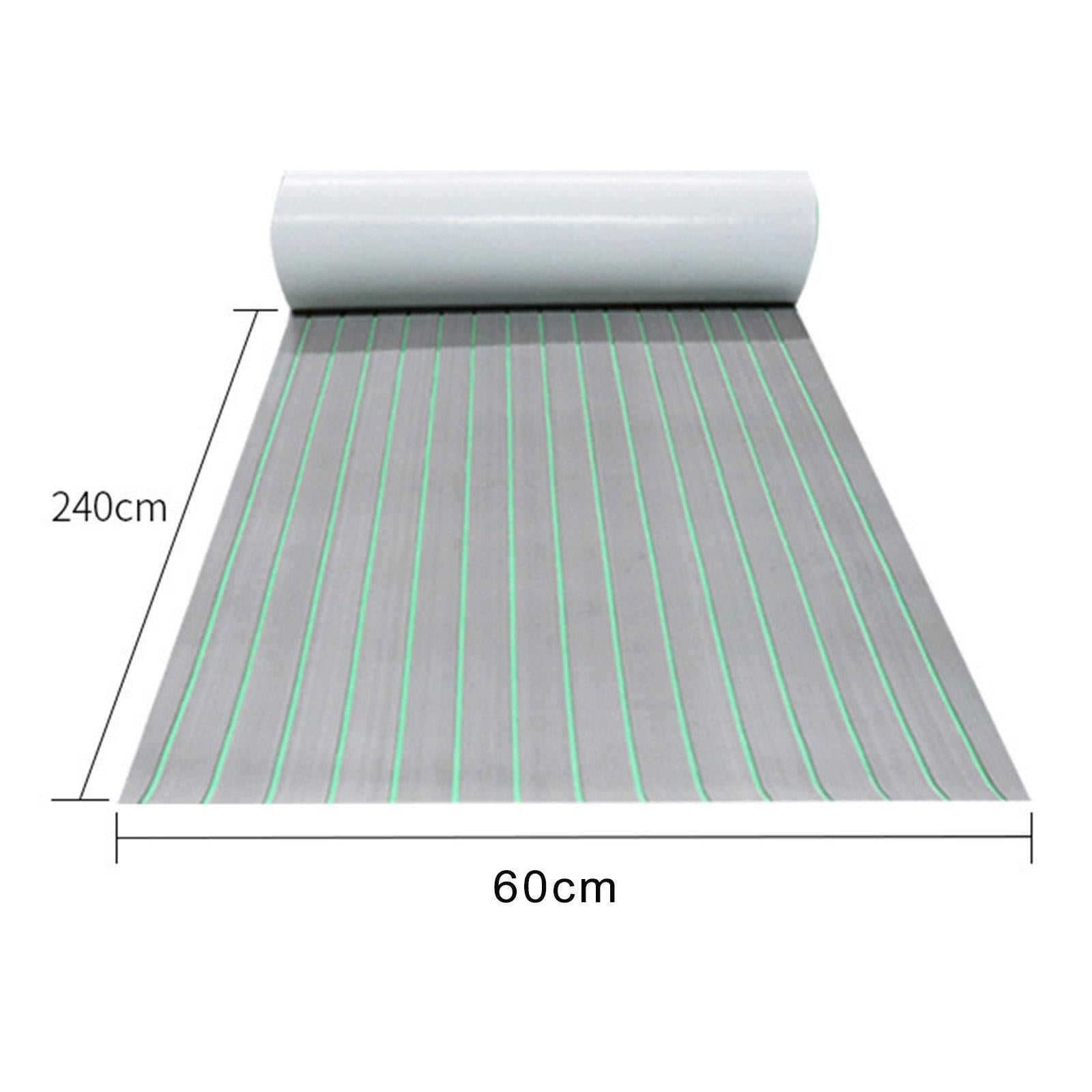 EVA Yacht Decking Mat Bevel Edge Flooring Border Sheet Striped Deck Accs 240x60x0.6cm