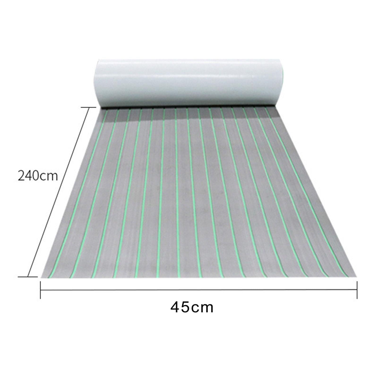 EVA Yacht Decking Mat Bevel Edge Flooring Border Sheet Striped Deck Accs 240x45x0.6cm