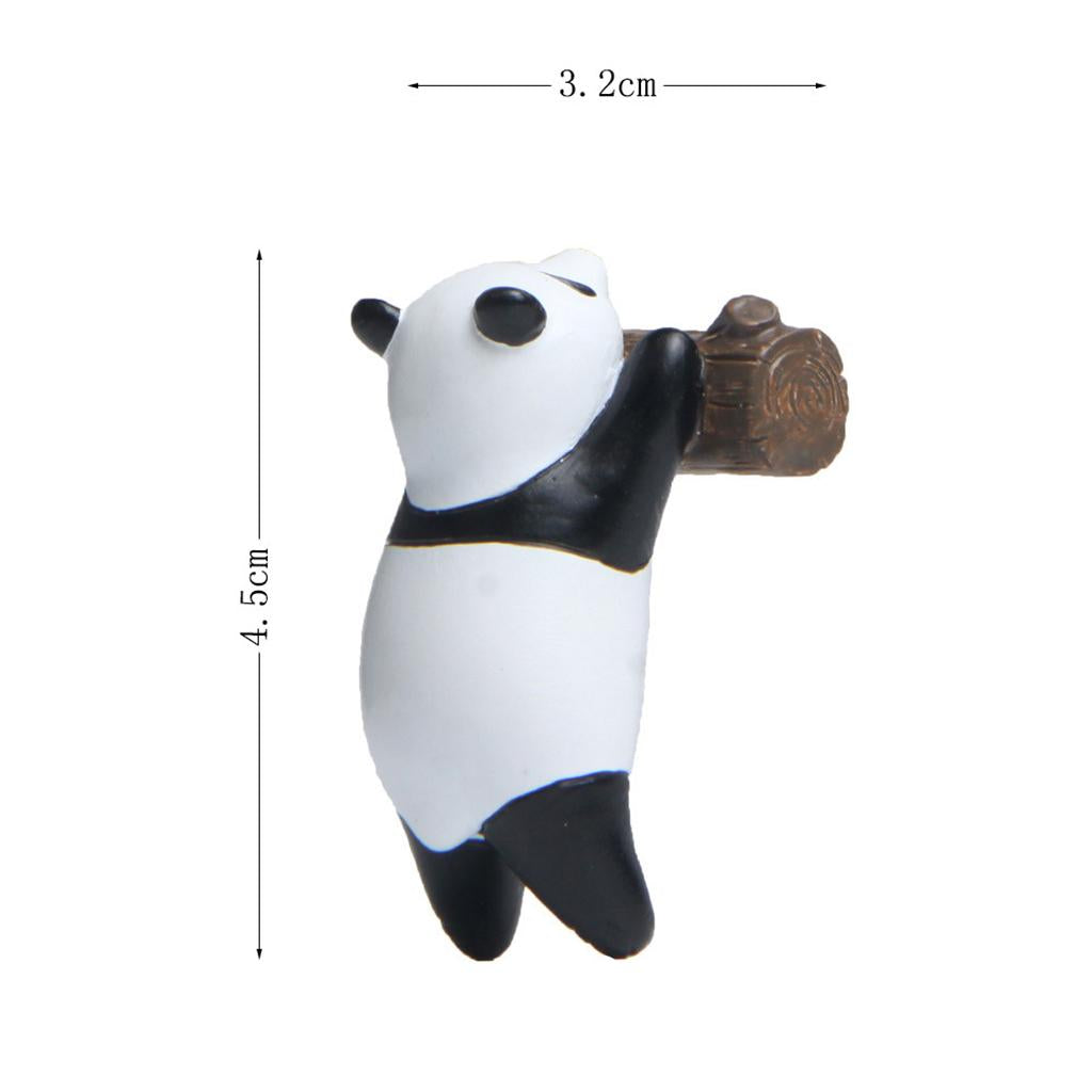 3D Panda Refrigerator Magnets Fridge Sticker Home Whiteboard Cabinets Decor lie log