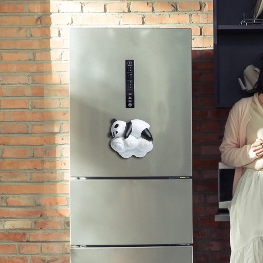 3D Panda Refrigerator Magnets Fridge Sticker Home Whiteboard Cabinets Decor lie clouds