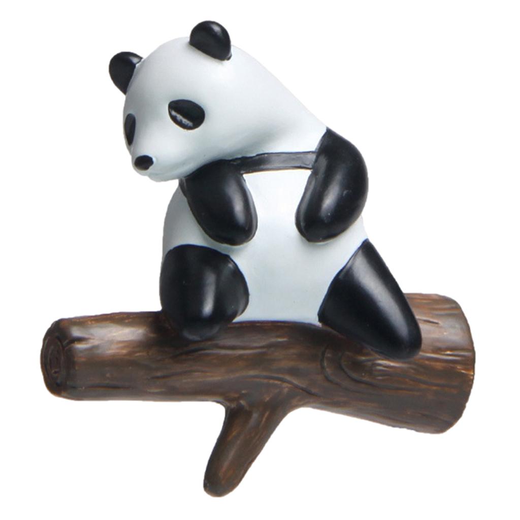 3D Panda Refrigerator Magnets Fridge Sticker Home Whiteboard Cabinets Decor sitting branch