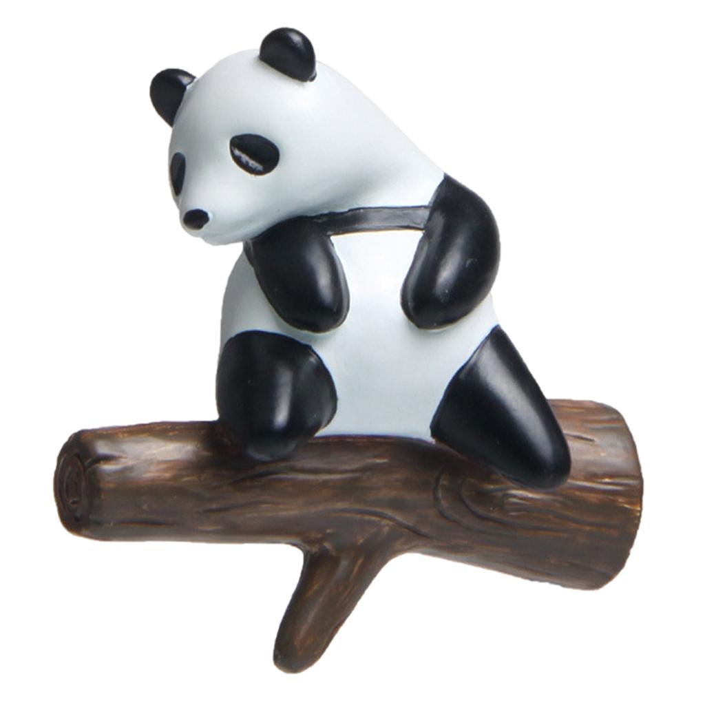 3D Panda Refrigerator Magnets Fridge Sticker Home Whiteboard Cabinets Decor sitting branch