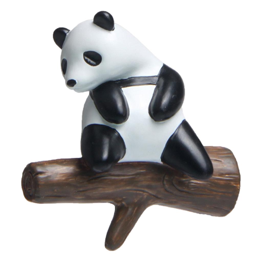 3D Panda Refrigerator Magnets Fridge Sticker Home Whiteboard Cabinets Decor sitting branch