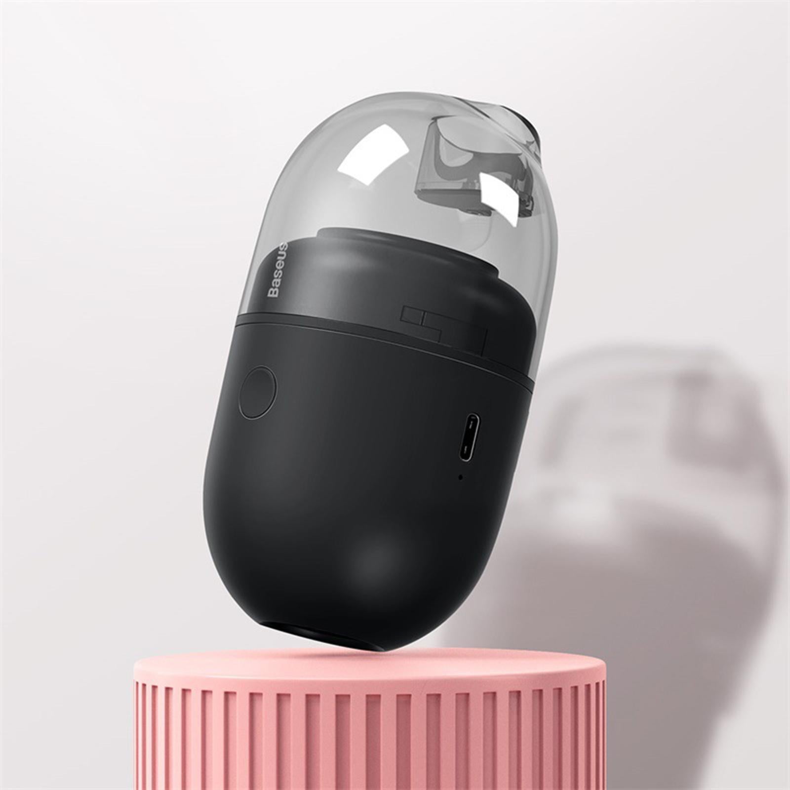 Portable Small Crumb Vacuum Cleaner Tabletop Keyboard Dust Cleaning Tool Black