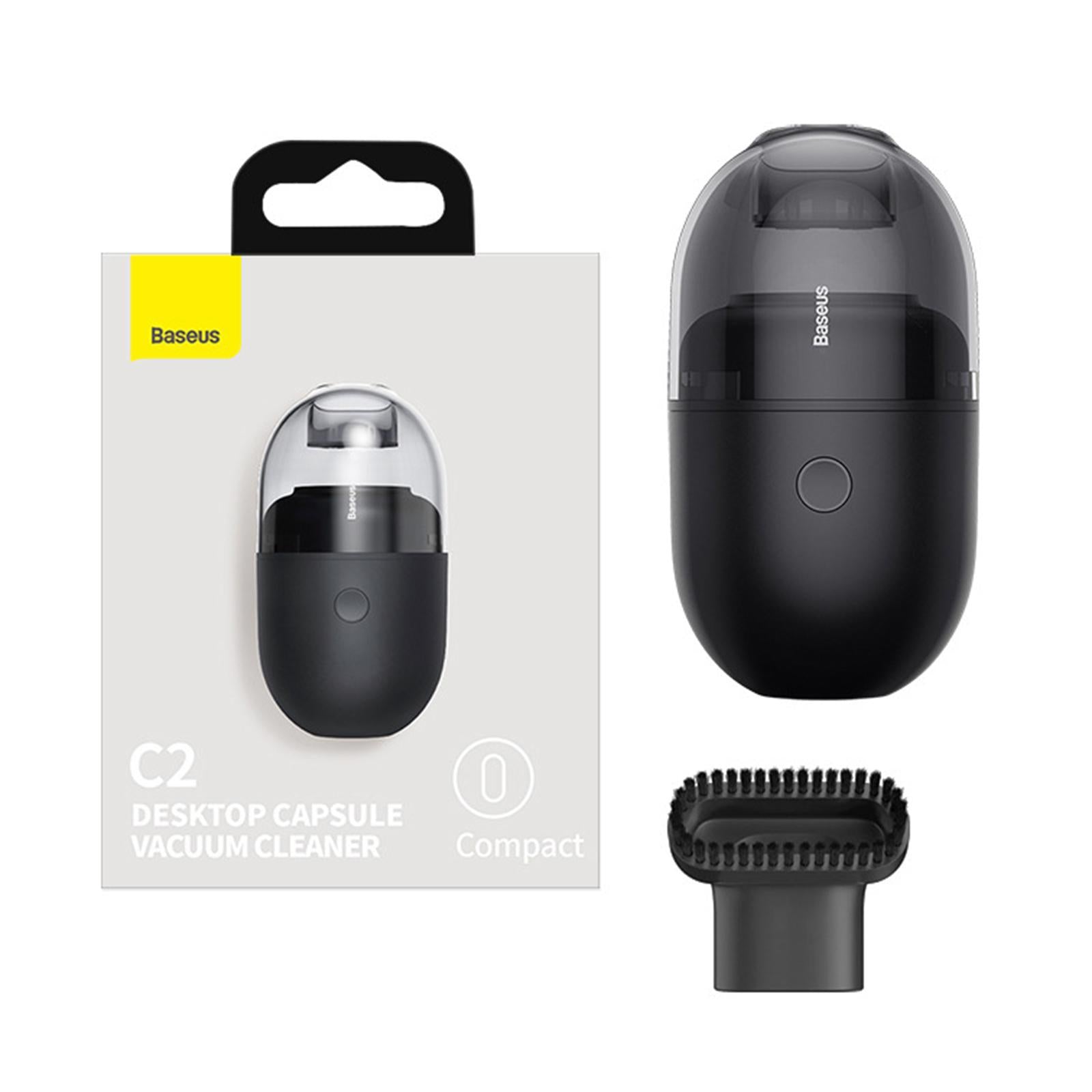 Portable Small Crumb Vacuum Cleaner Tabletop Keyboard Dust Cleaning Tool Black
