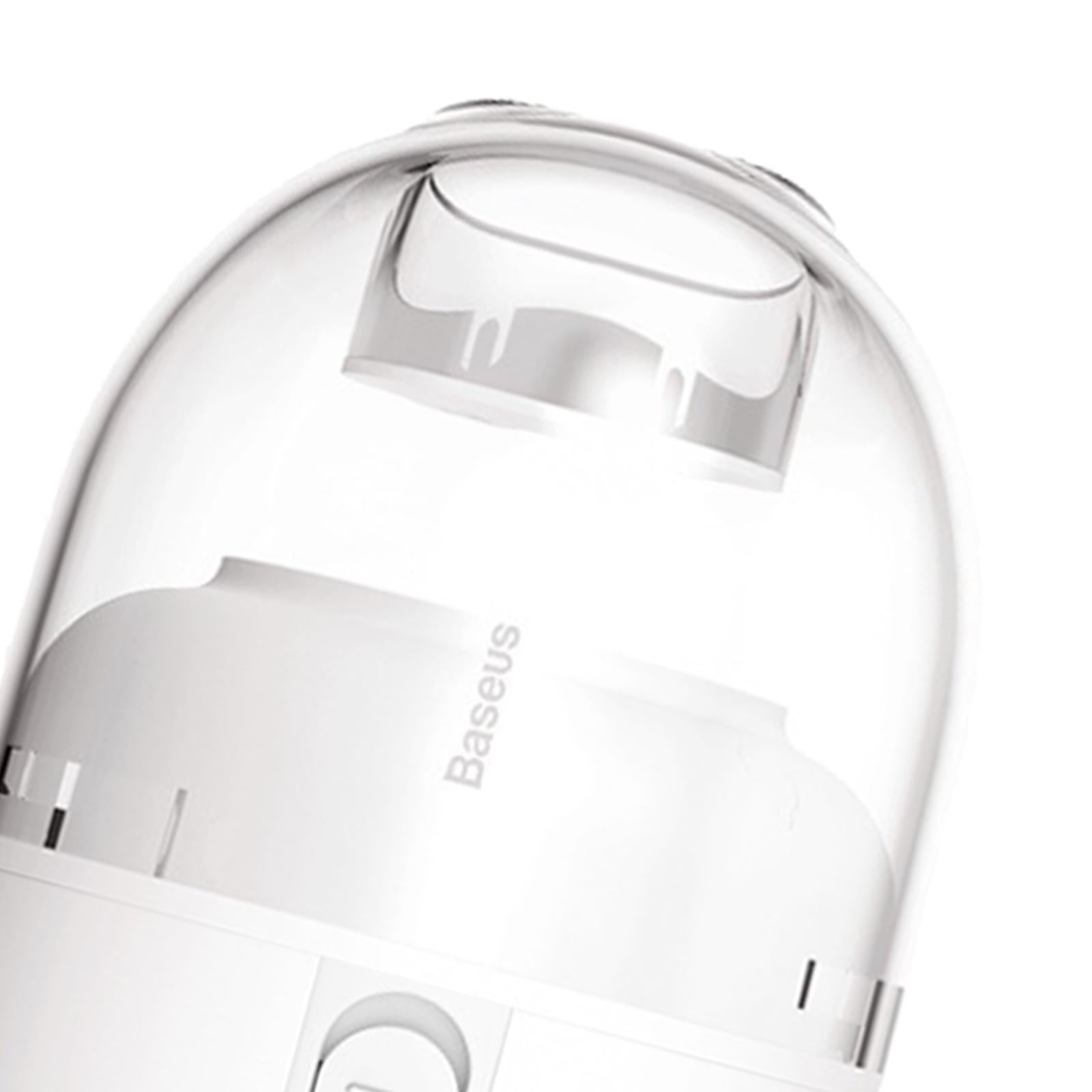 Portable Small Crumb Vacuum Cleaner Tabletop Keyboard Dust Cleaning Tool White