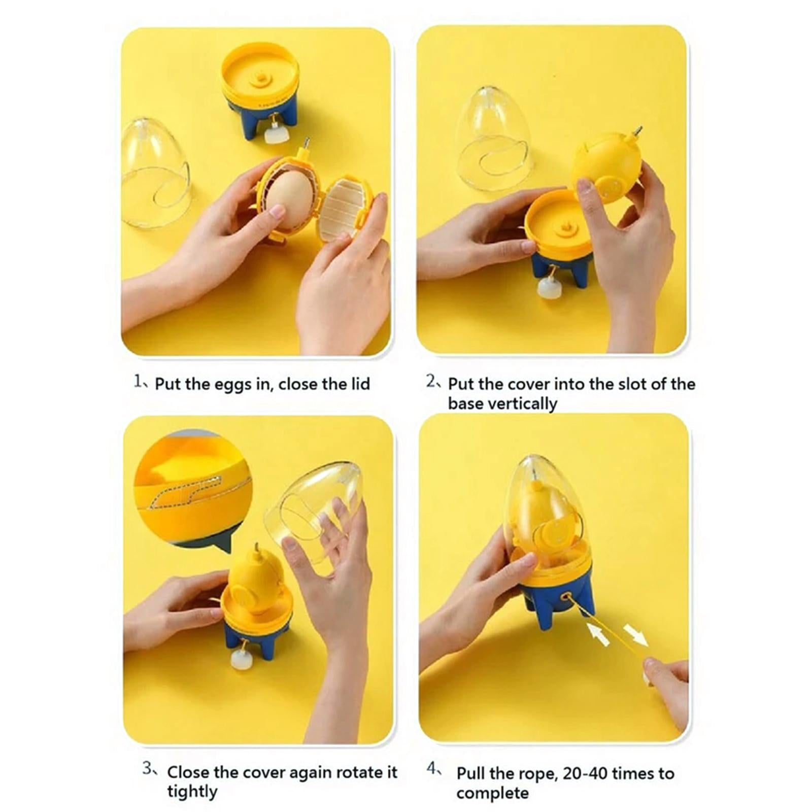 Portable Household Eggs Yolk White Mixer Whisk Hand Powered for Mixing Egg