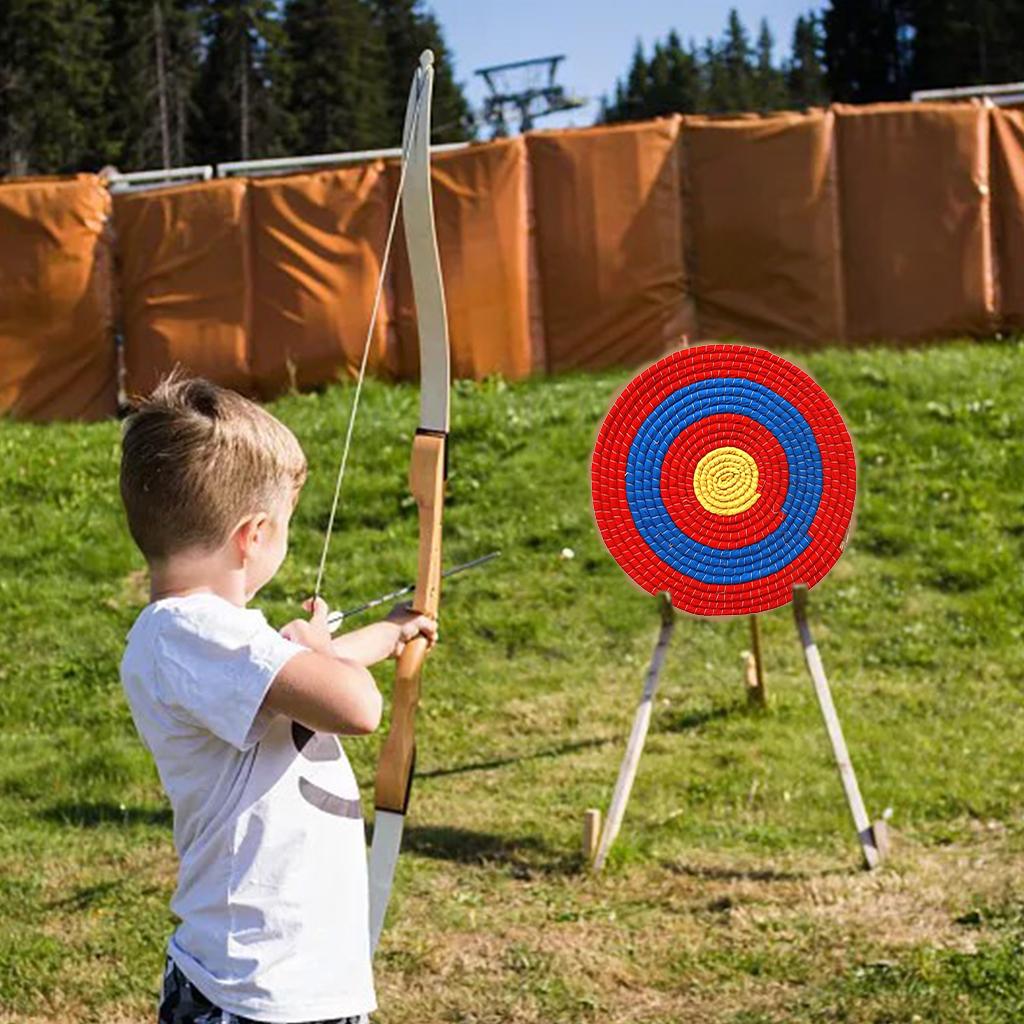 Outdoor Sports Archery Bow Shooting Straw Arrow Target for Home Decoration 50cm 2 Layer